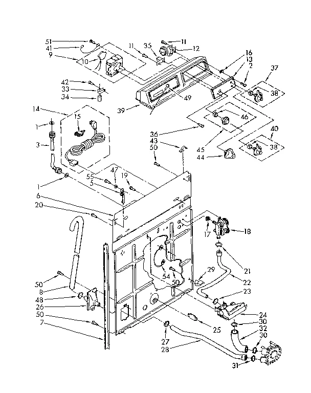 CONTROLS AND REAR PANEL PARTS