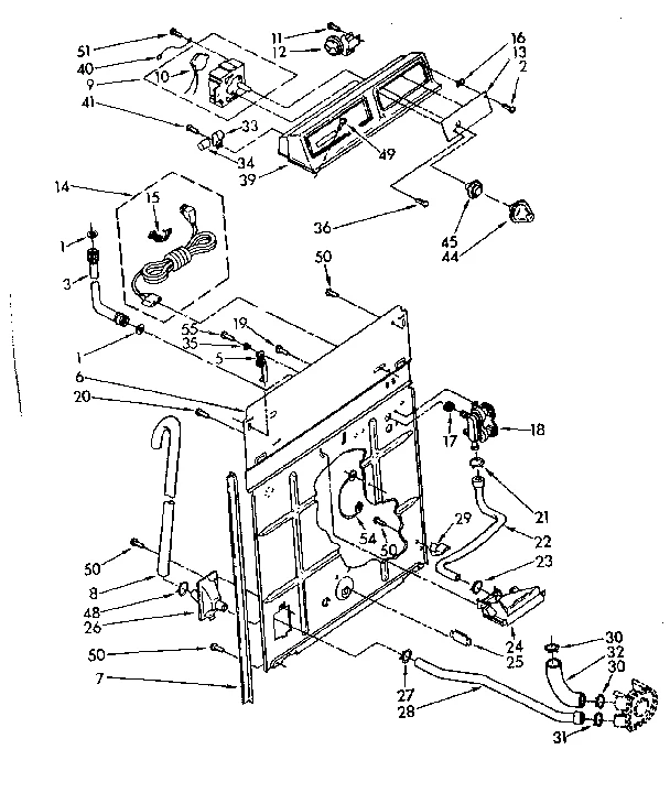 CONTROLS AND REAR PANEL PARTS