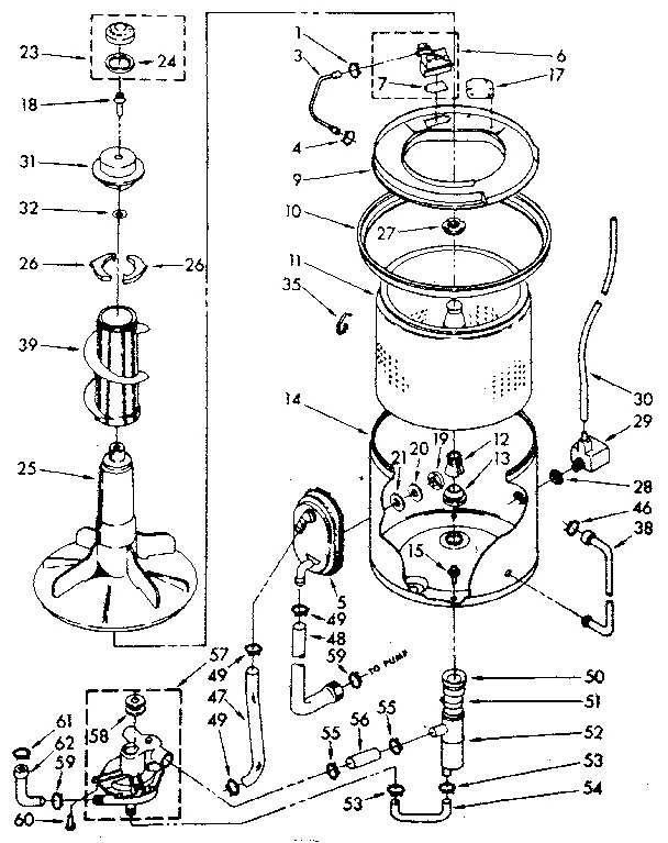 TUB AND BASKET PARTS