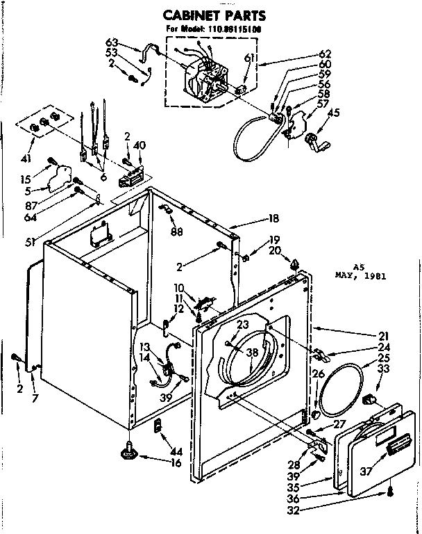 CABINET PARTS