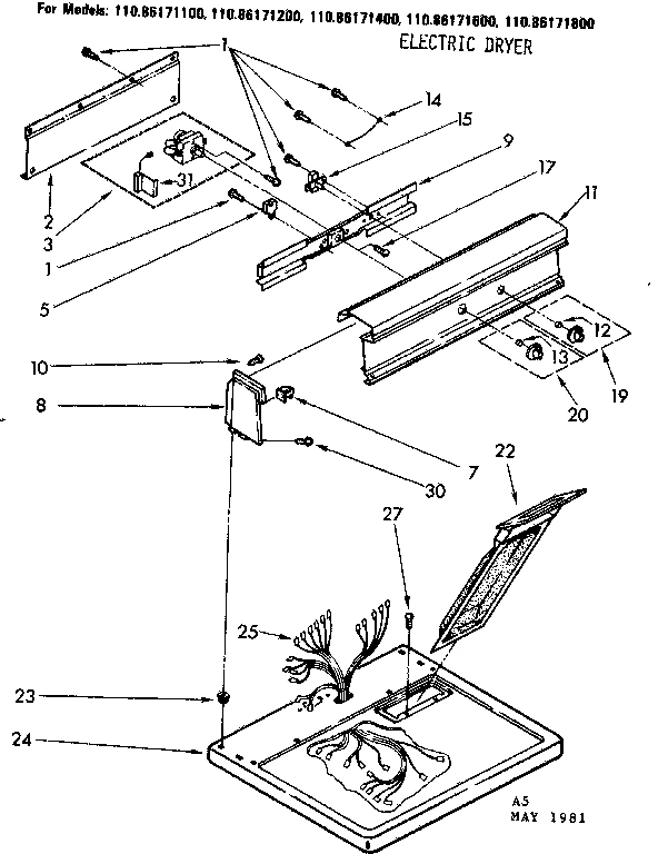 TOP AND CONSOLE PARTS