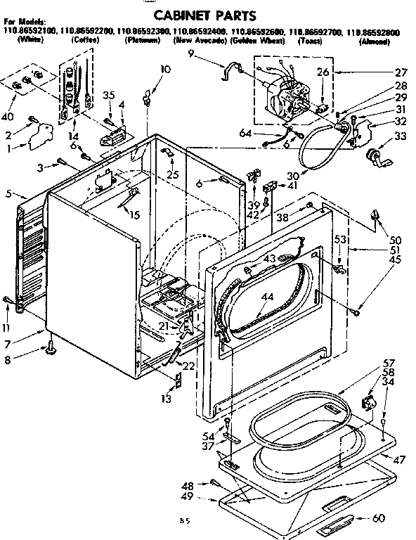 CABINET PARTS