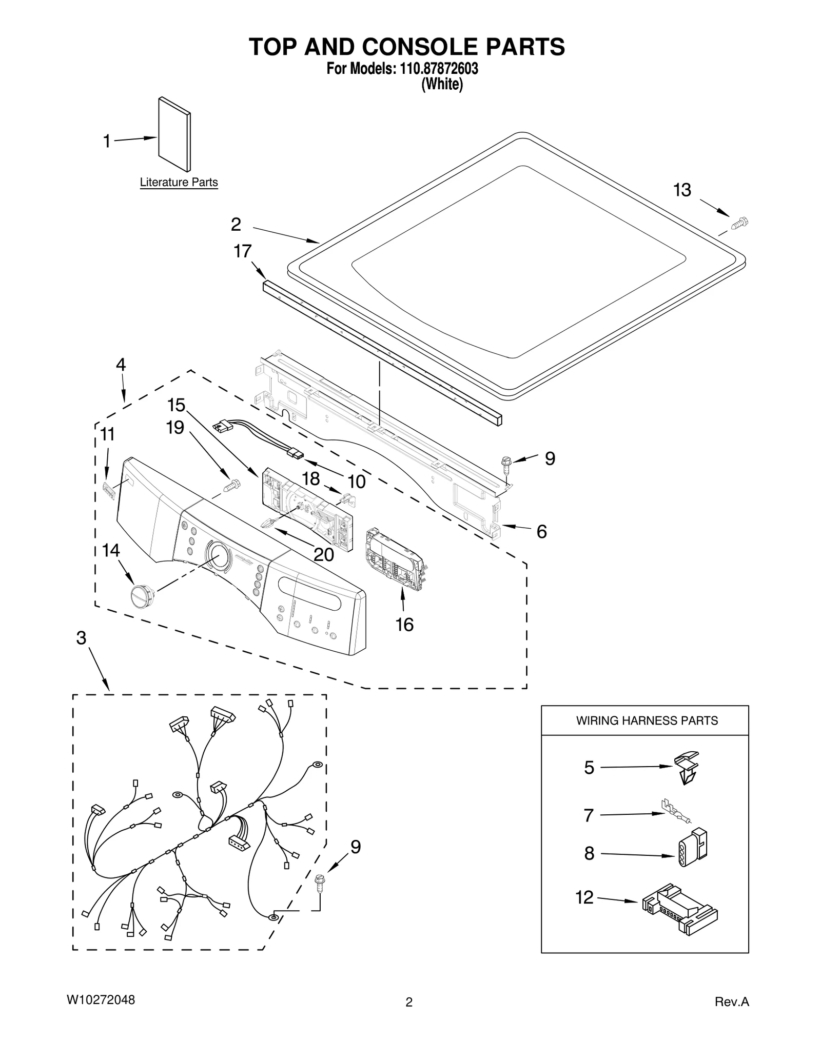 TOP AND CONSOLE PARTS