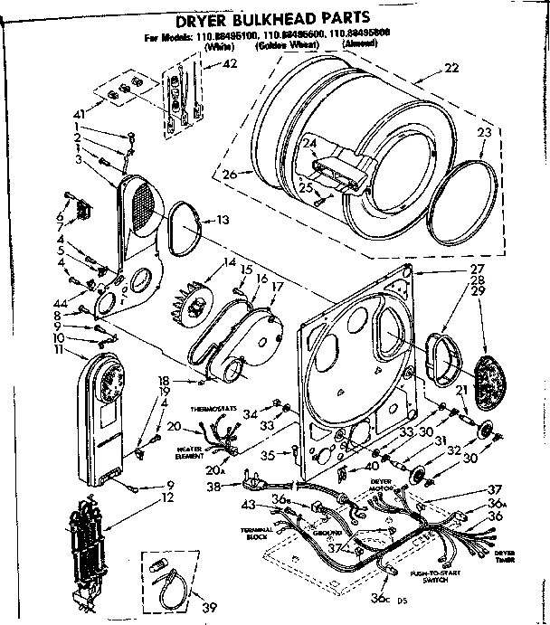 DRYER BULKHEAD PARTS