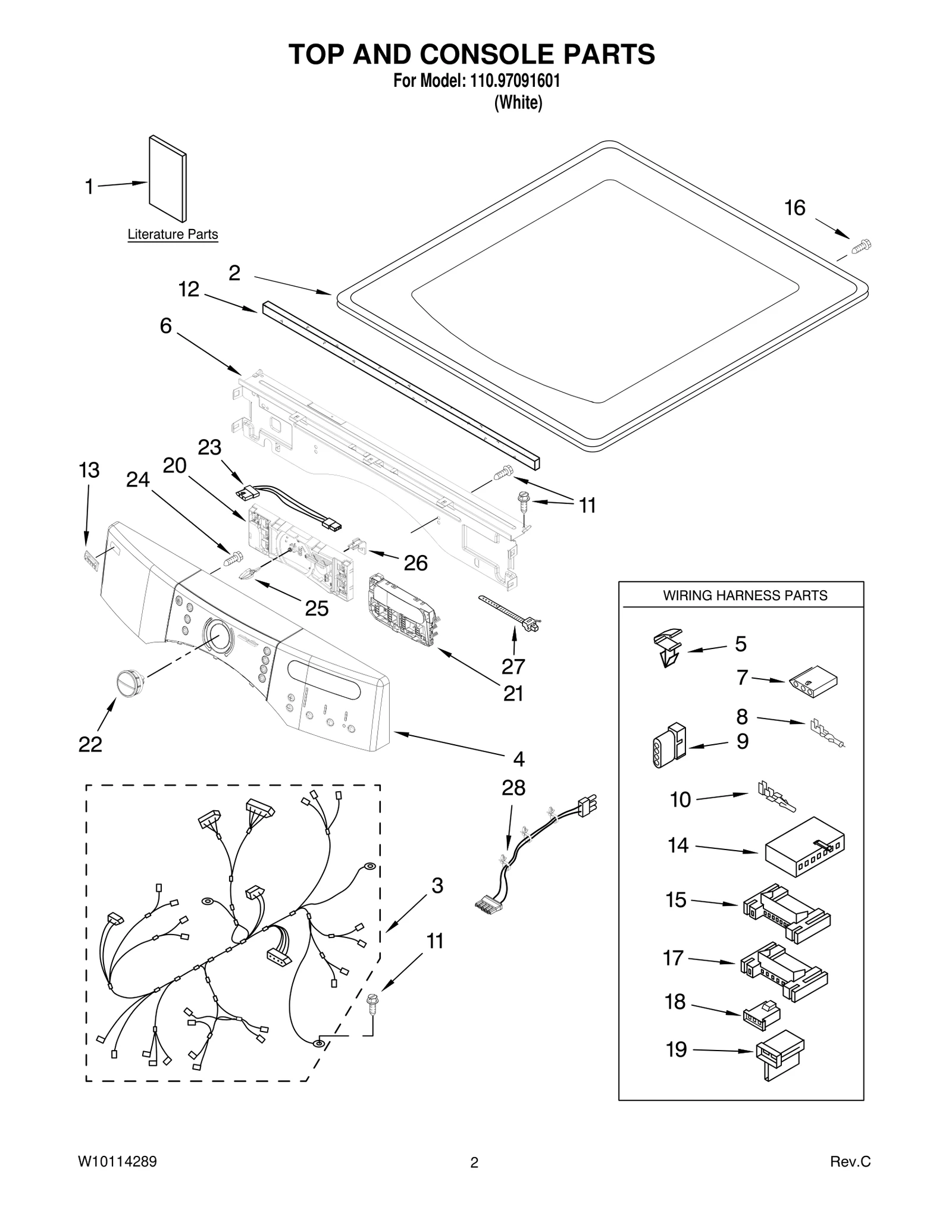 TOP AND CONSOLE PARTS