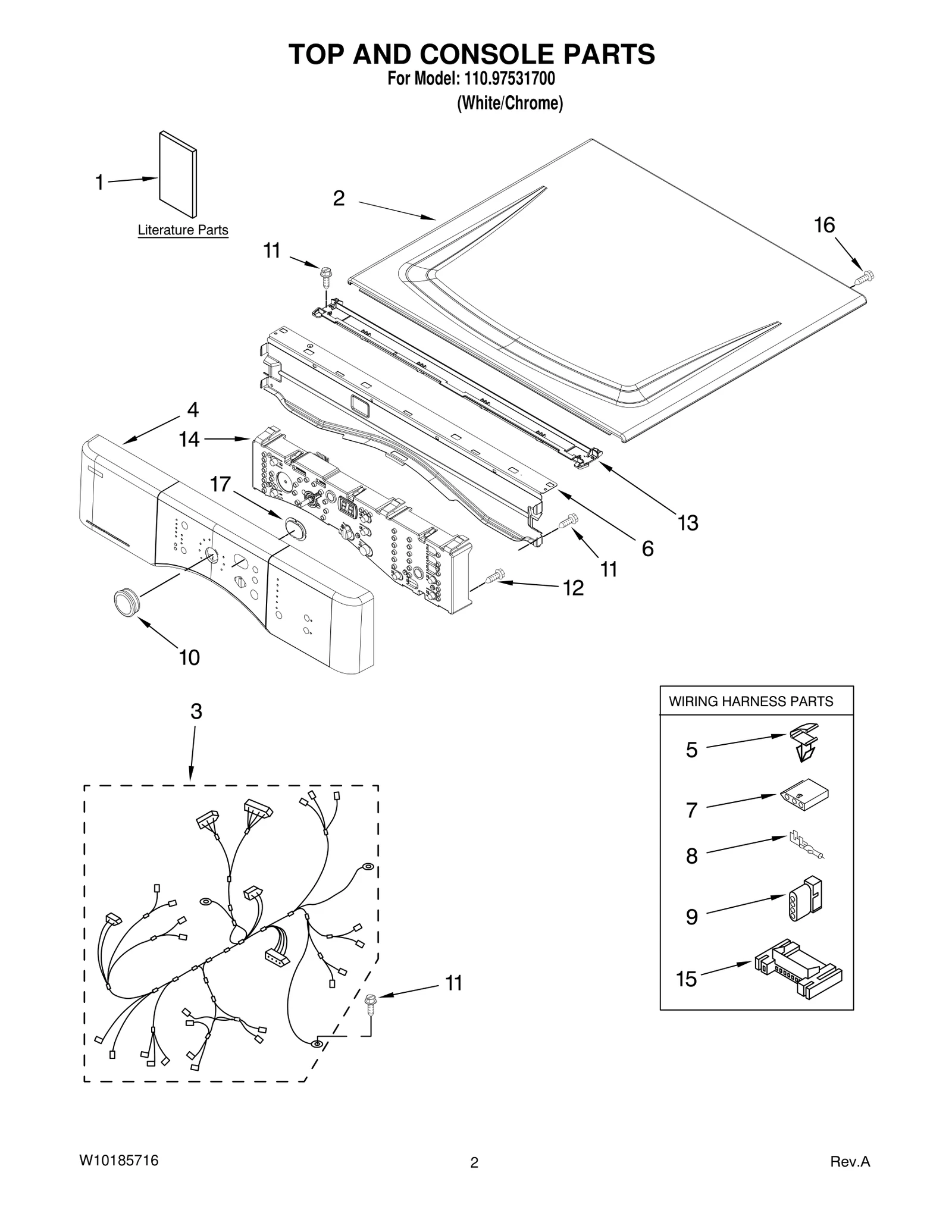 TOP AND CONSOLE PARTS