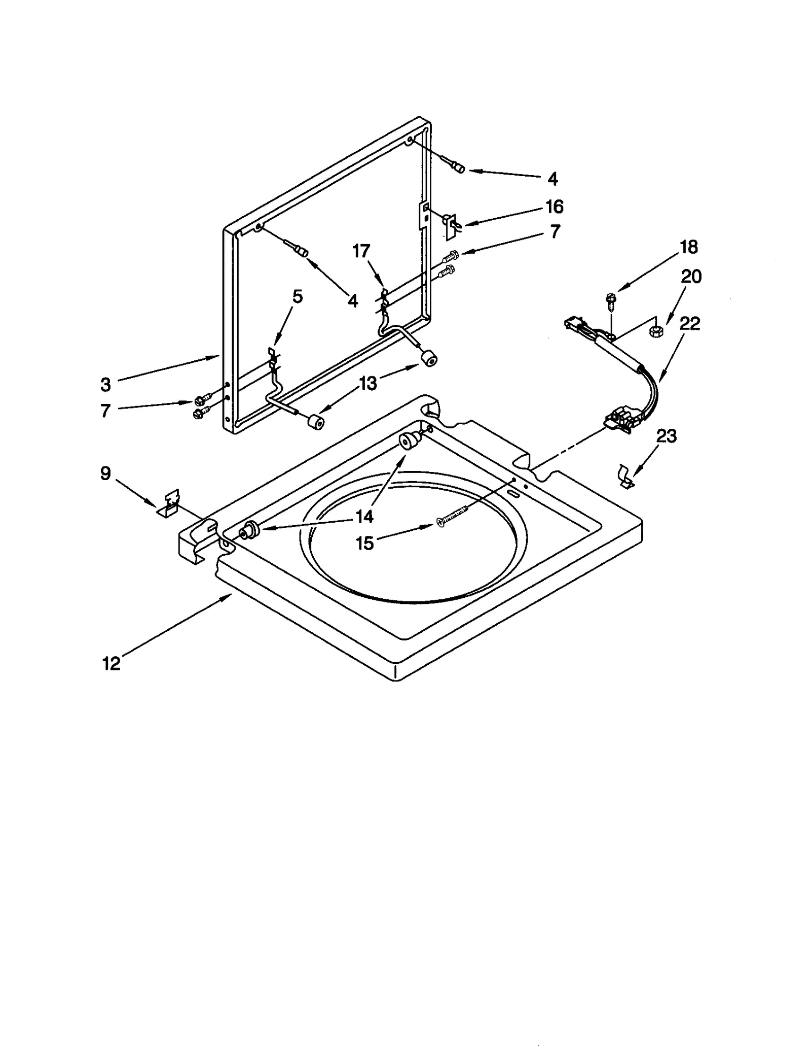 WASHER TOP AND LID