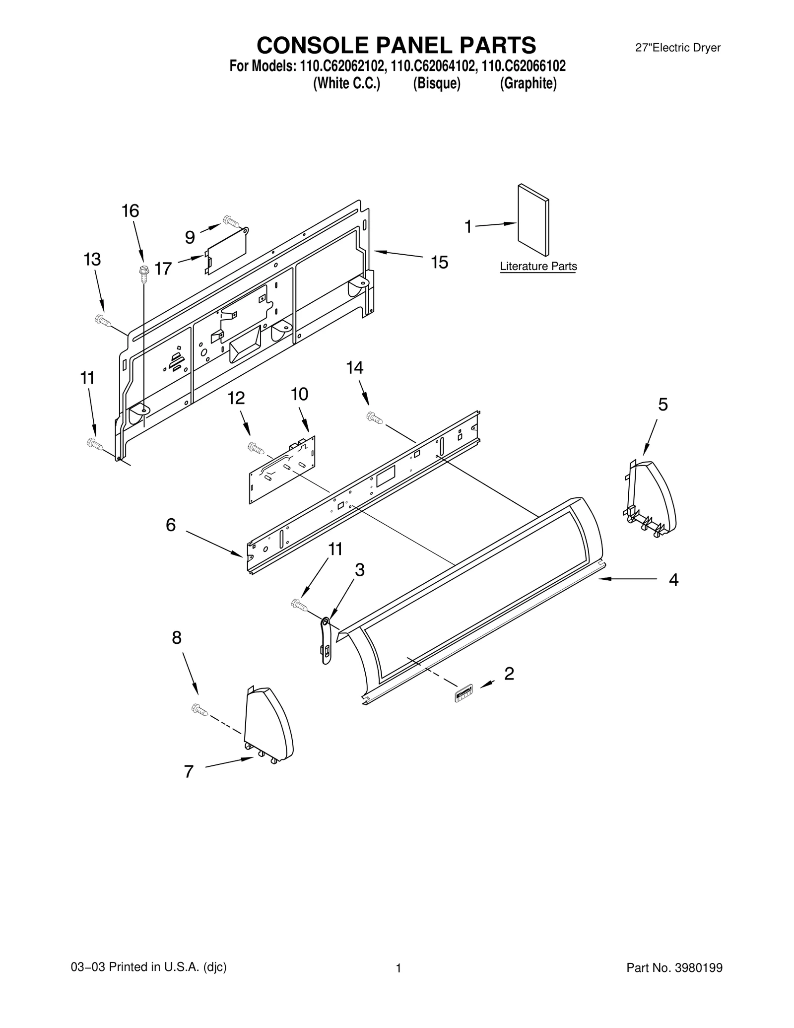 CONSOLE PANEL PARTS