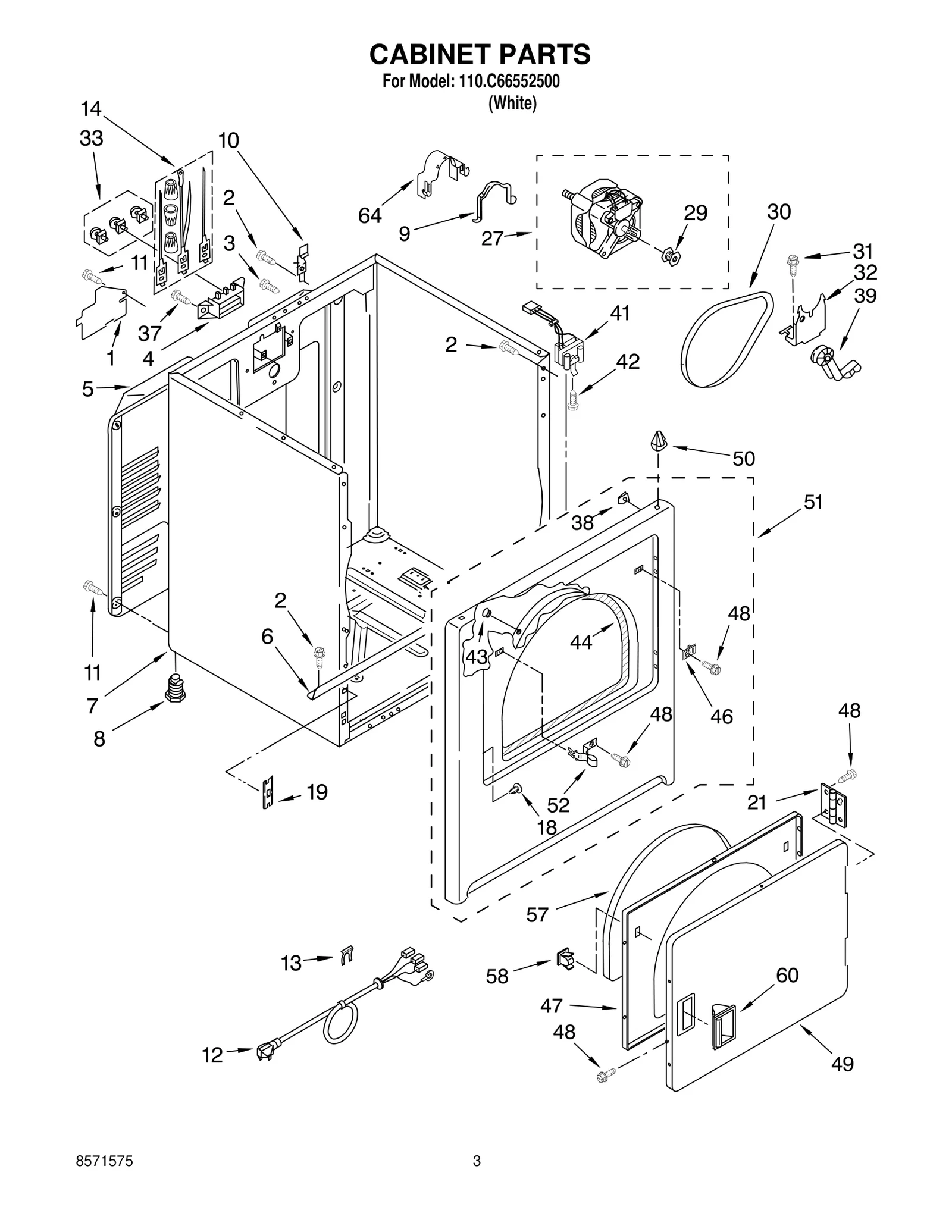 CABINET PARTS