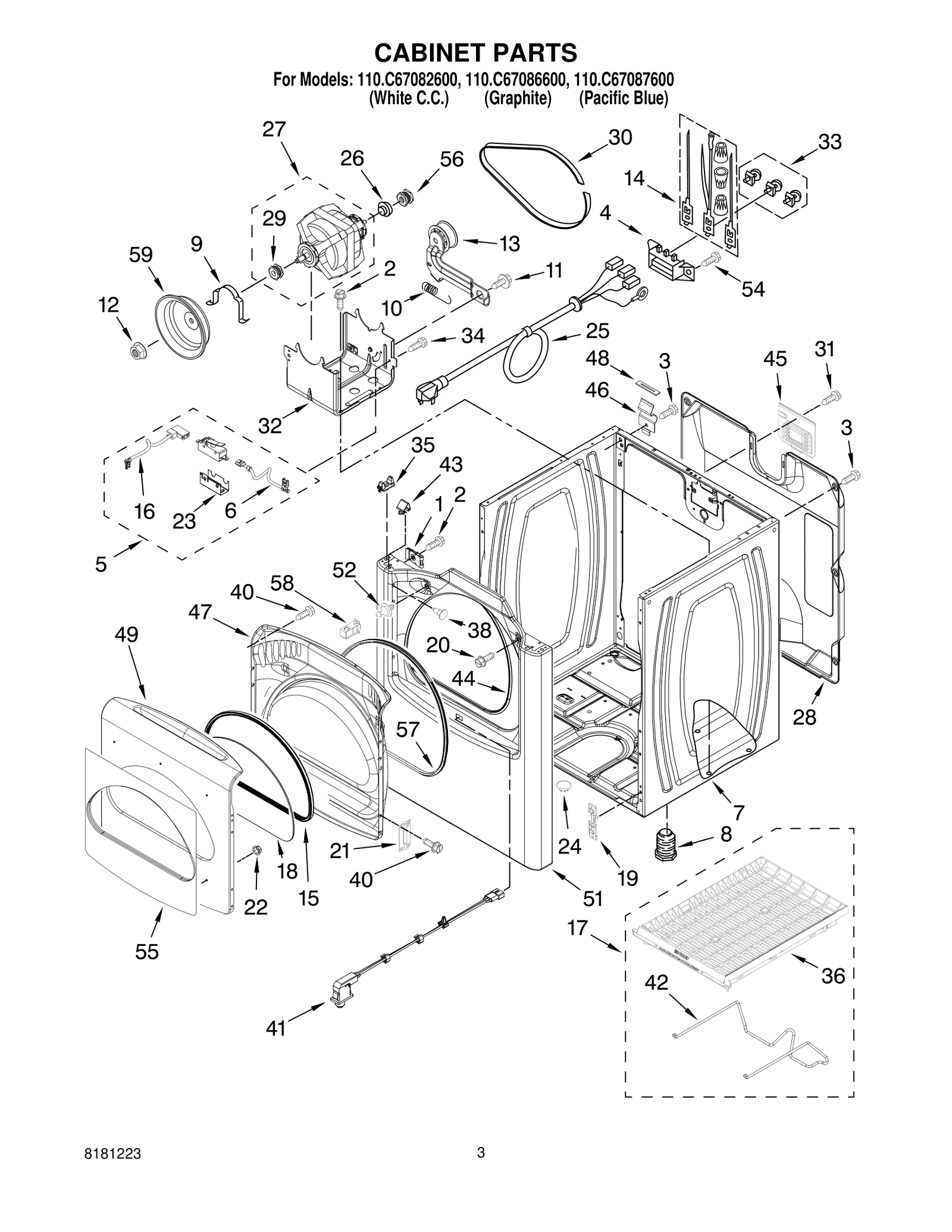 CABINET PARTS
