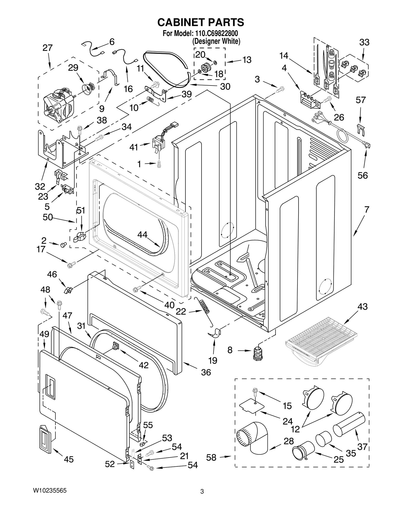 CABINET PARTS