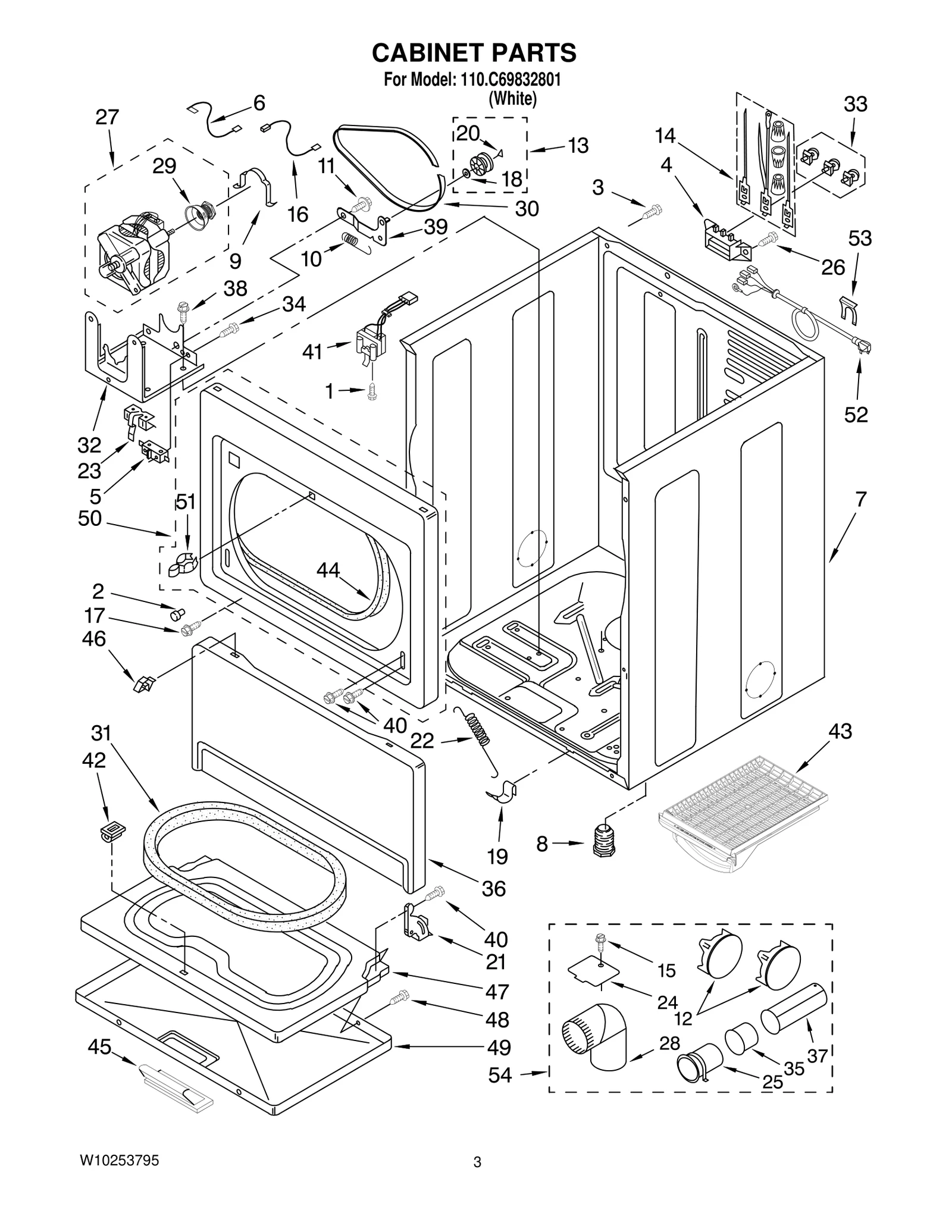 CABINET PARTS