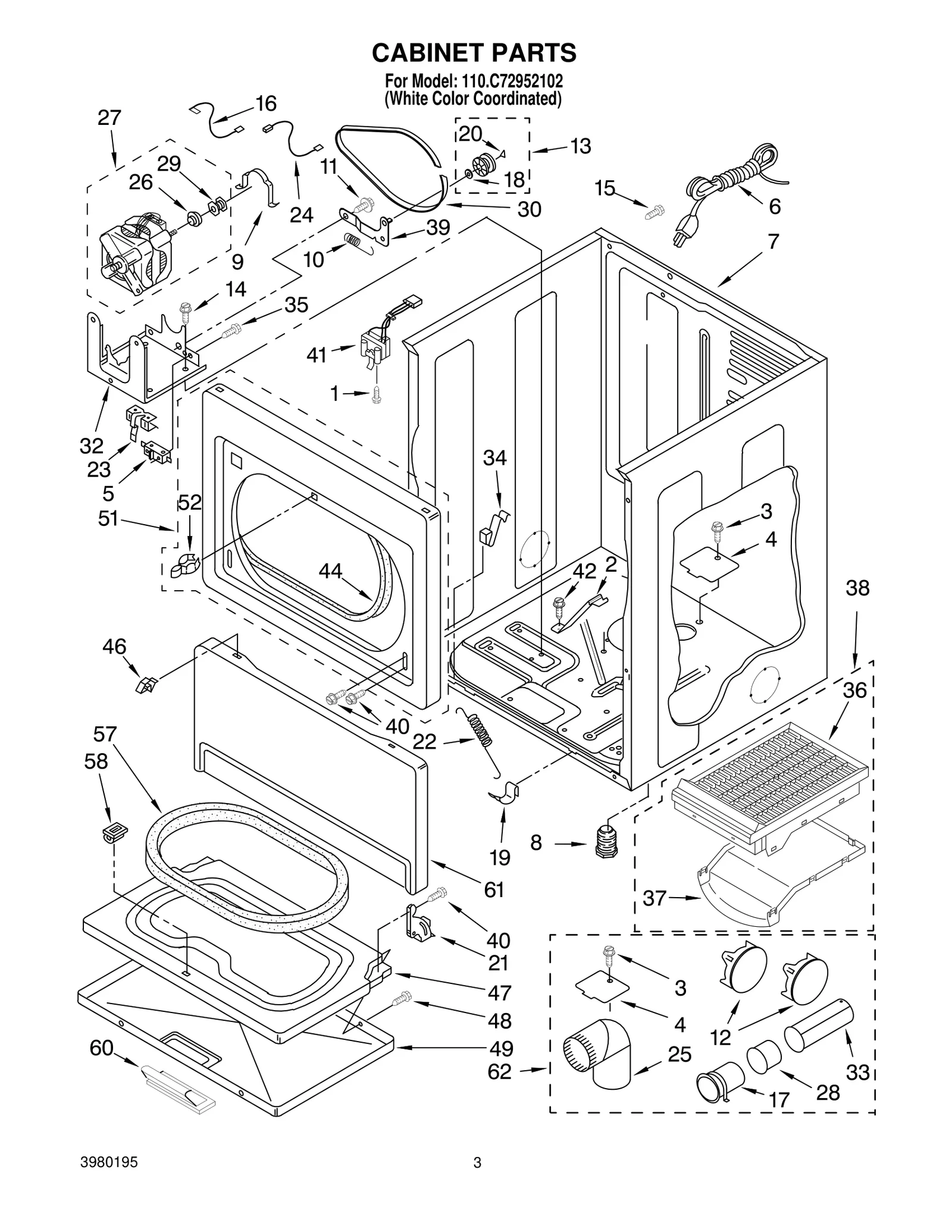 CABINET PARTS