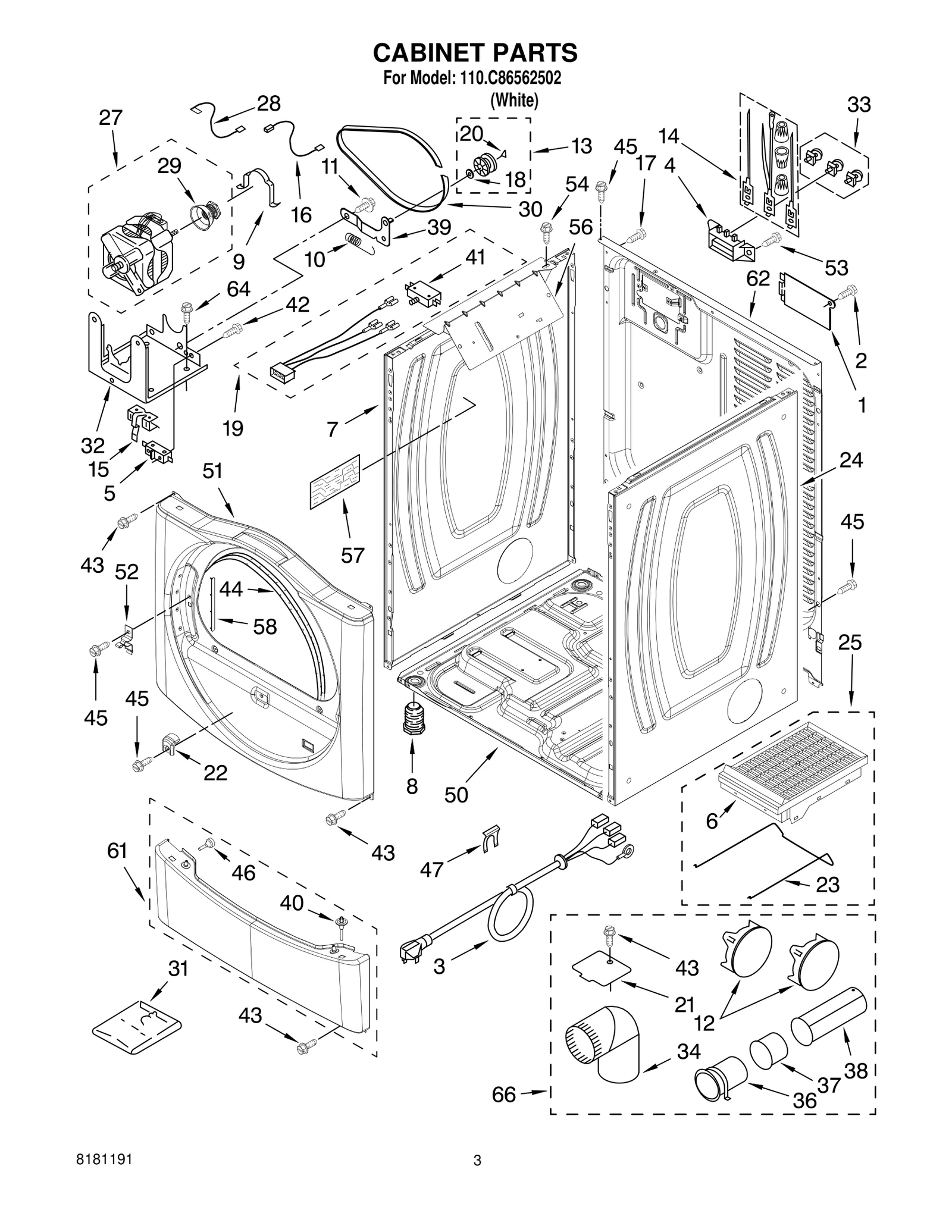 CABINET PARTS