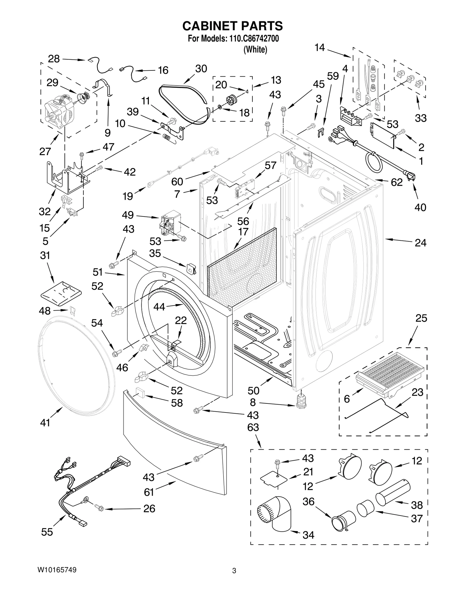 CABINET PARTS