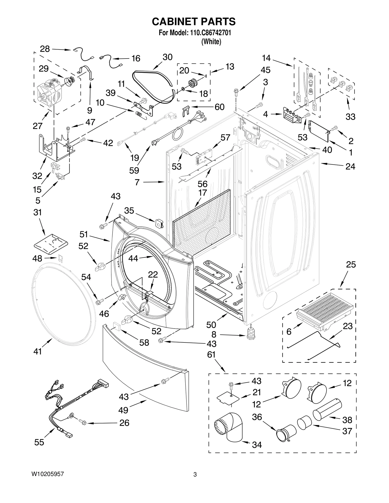 CABINET PARTS