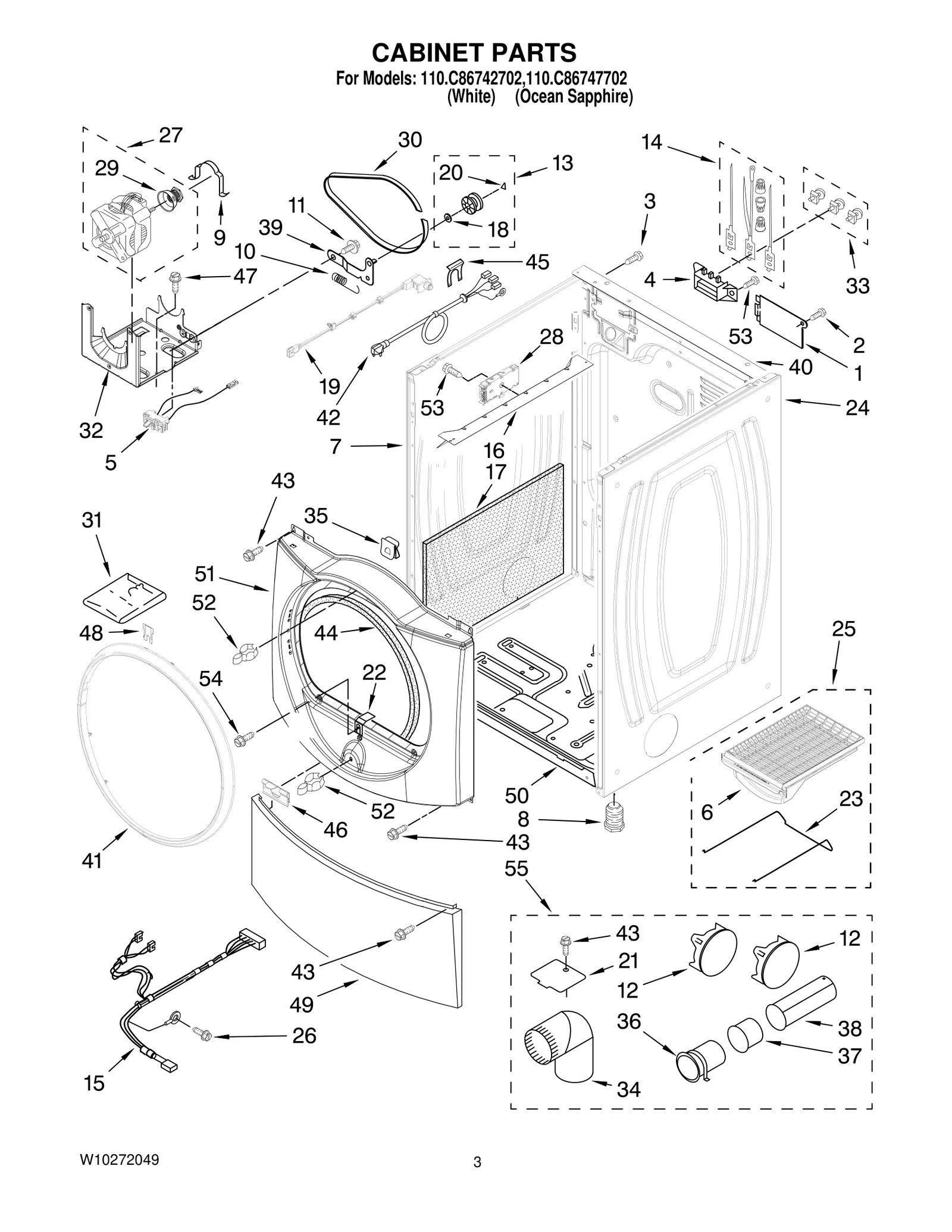 CABINET PARTS