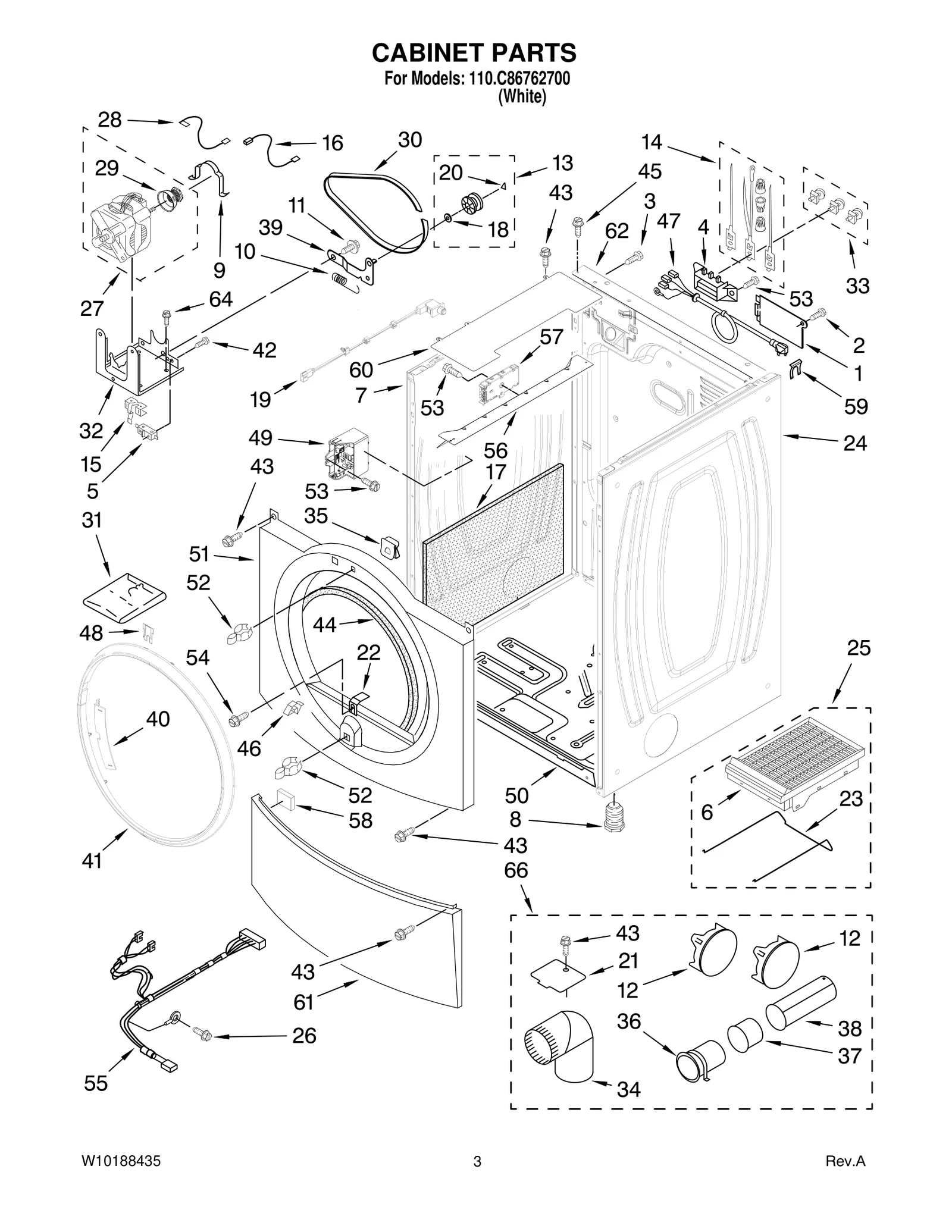 CABINET PARTS