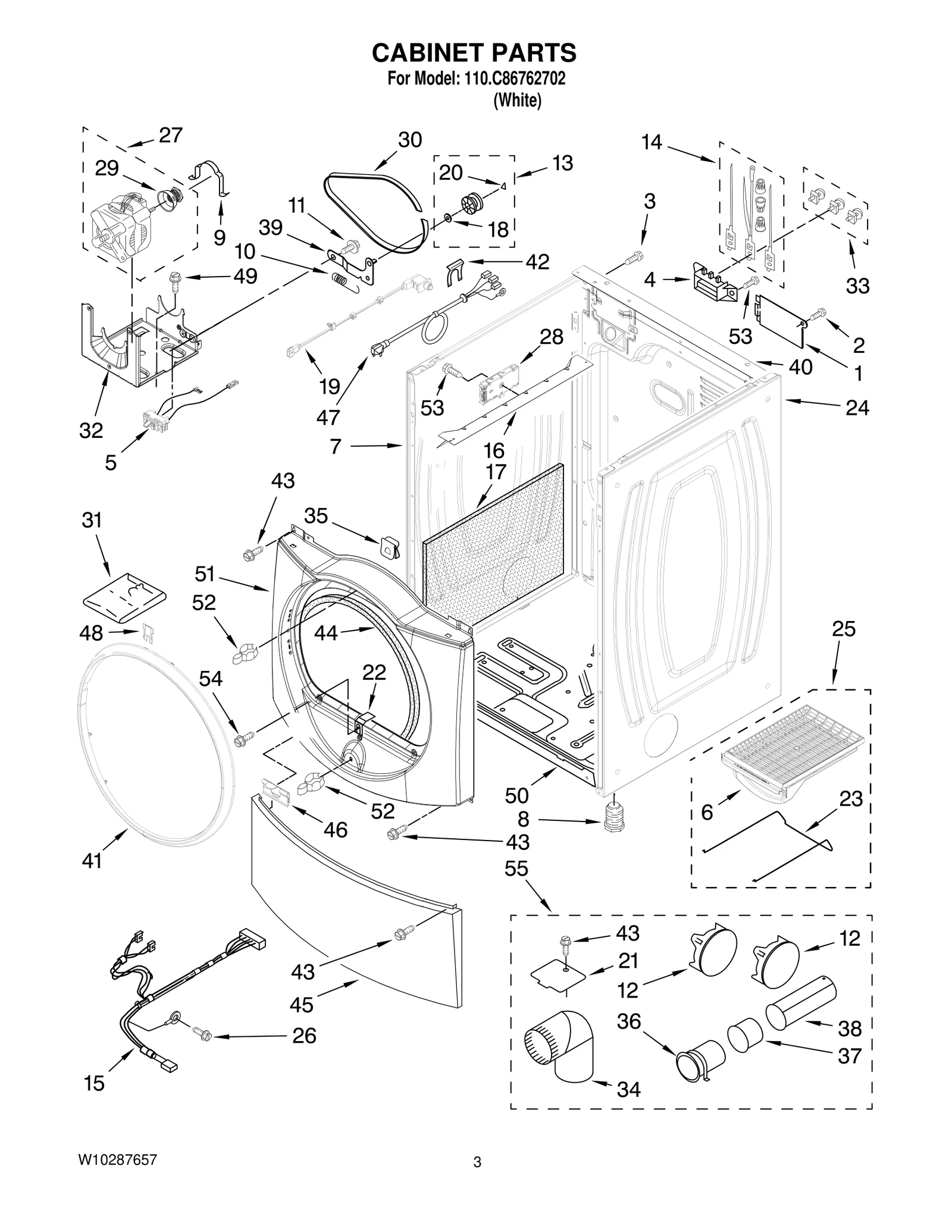 CABINET PARTS