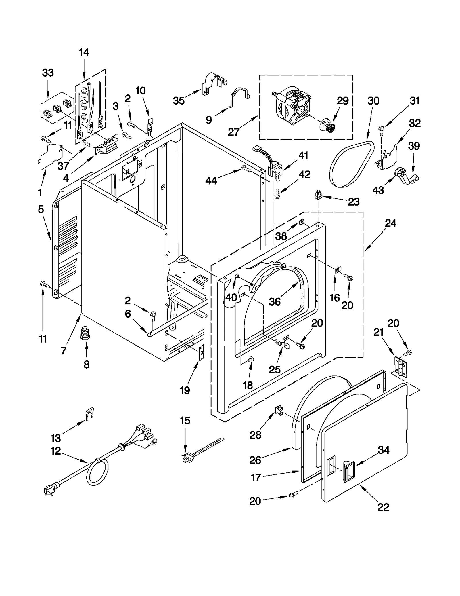 CABINET PARTS