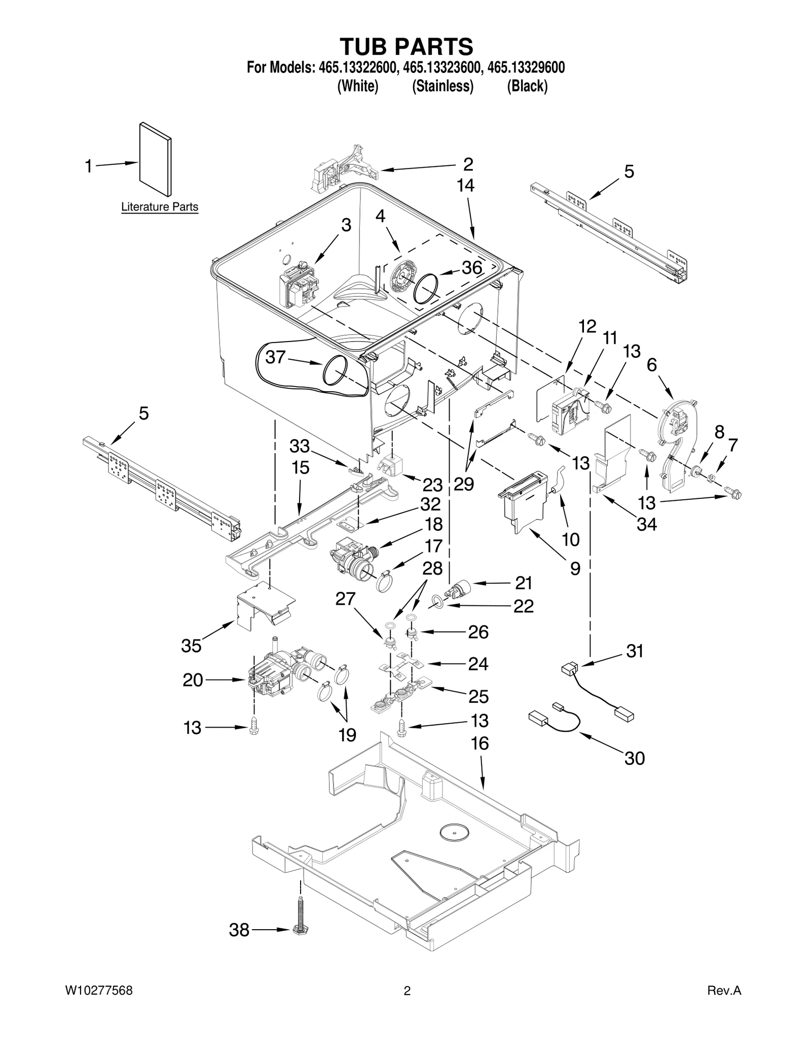 TUB PARTS