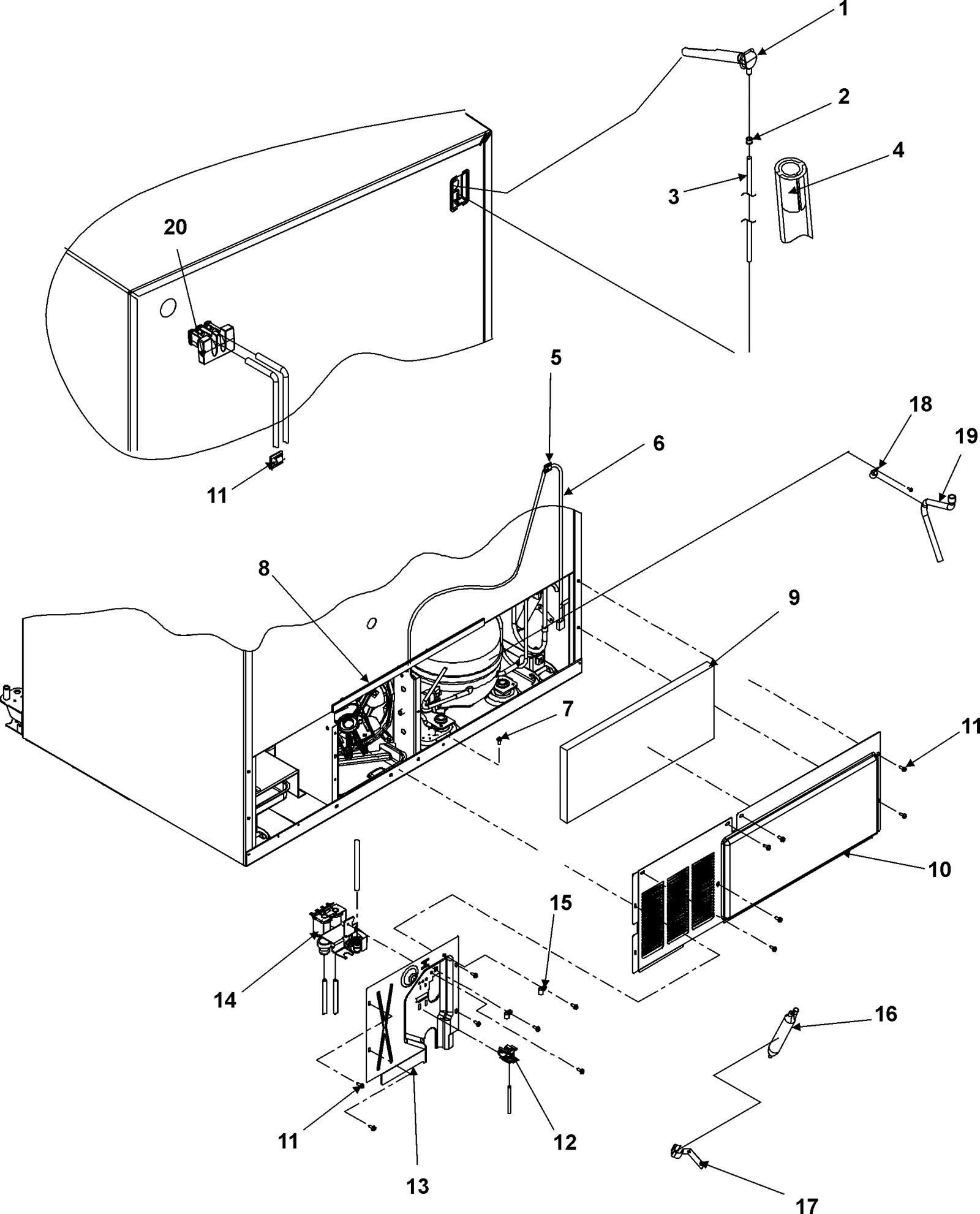 CABINET BACK