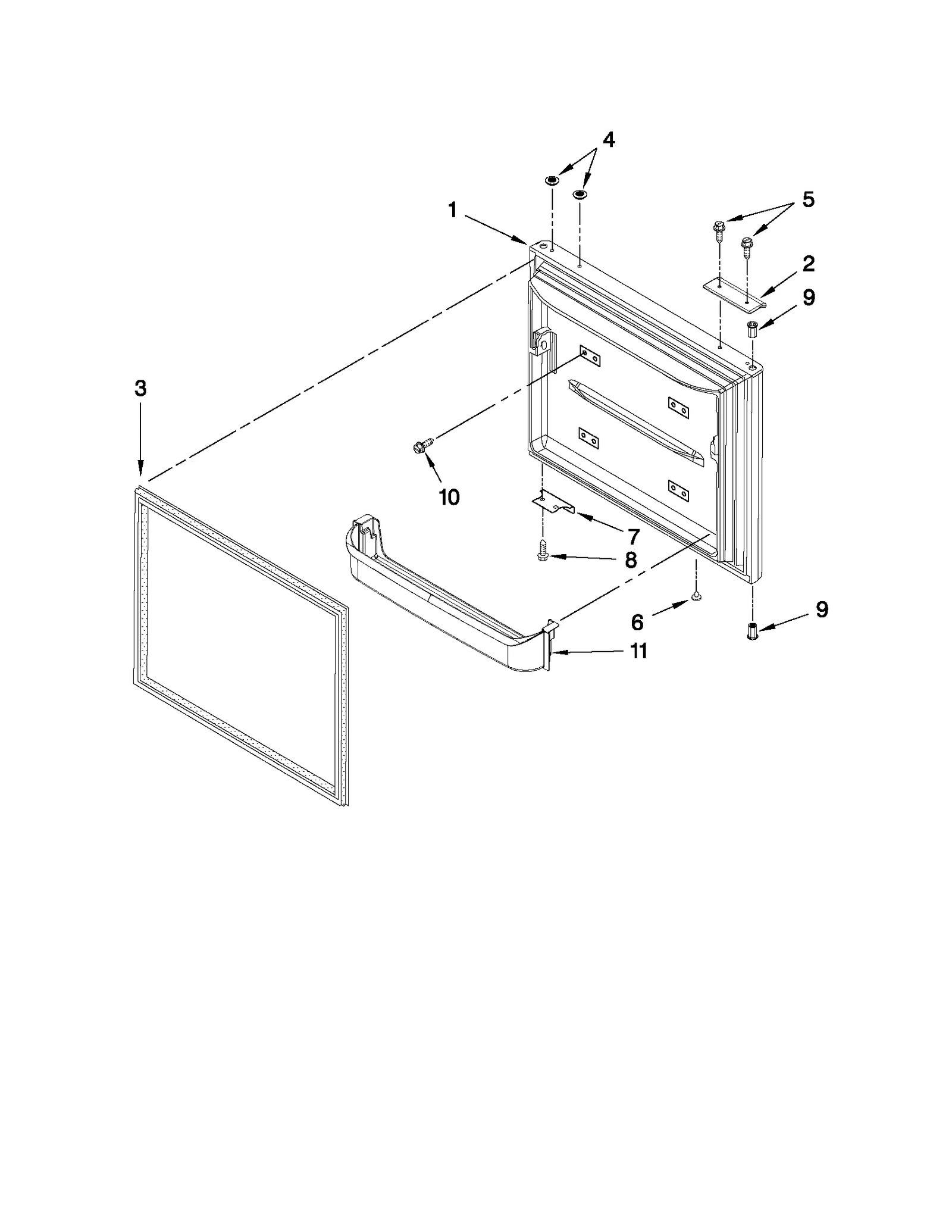 FREEZER DOOR PARTS