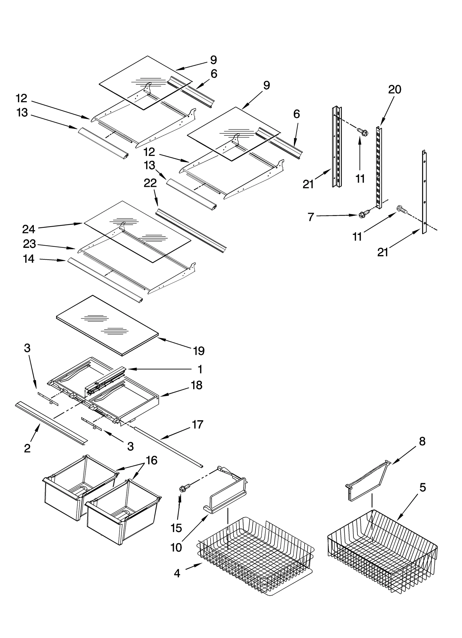 SHELF PARTS