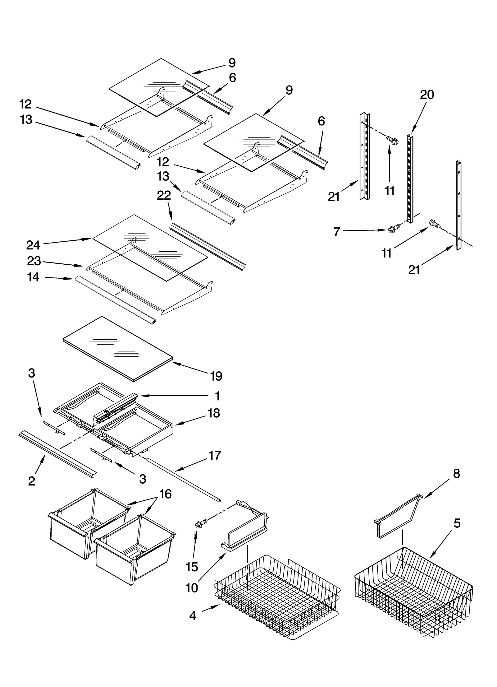 SHELF PARTS