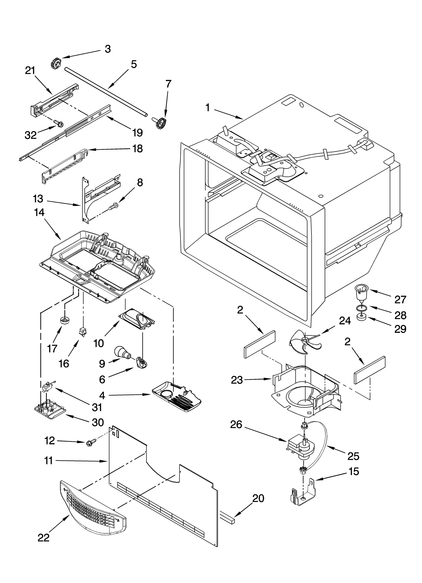 FREEZER LINER PARTS