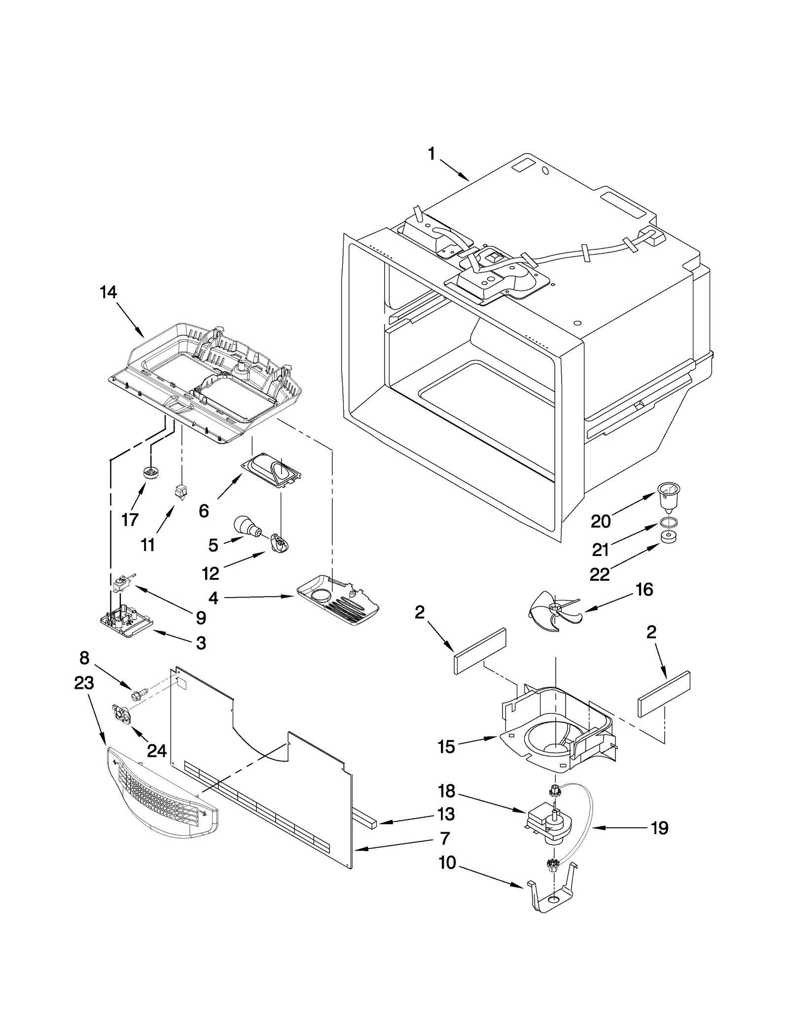 FREEZER LINER PARTS