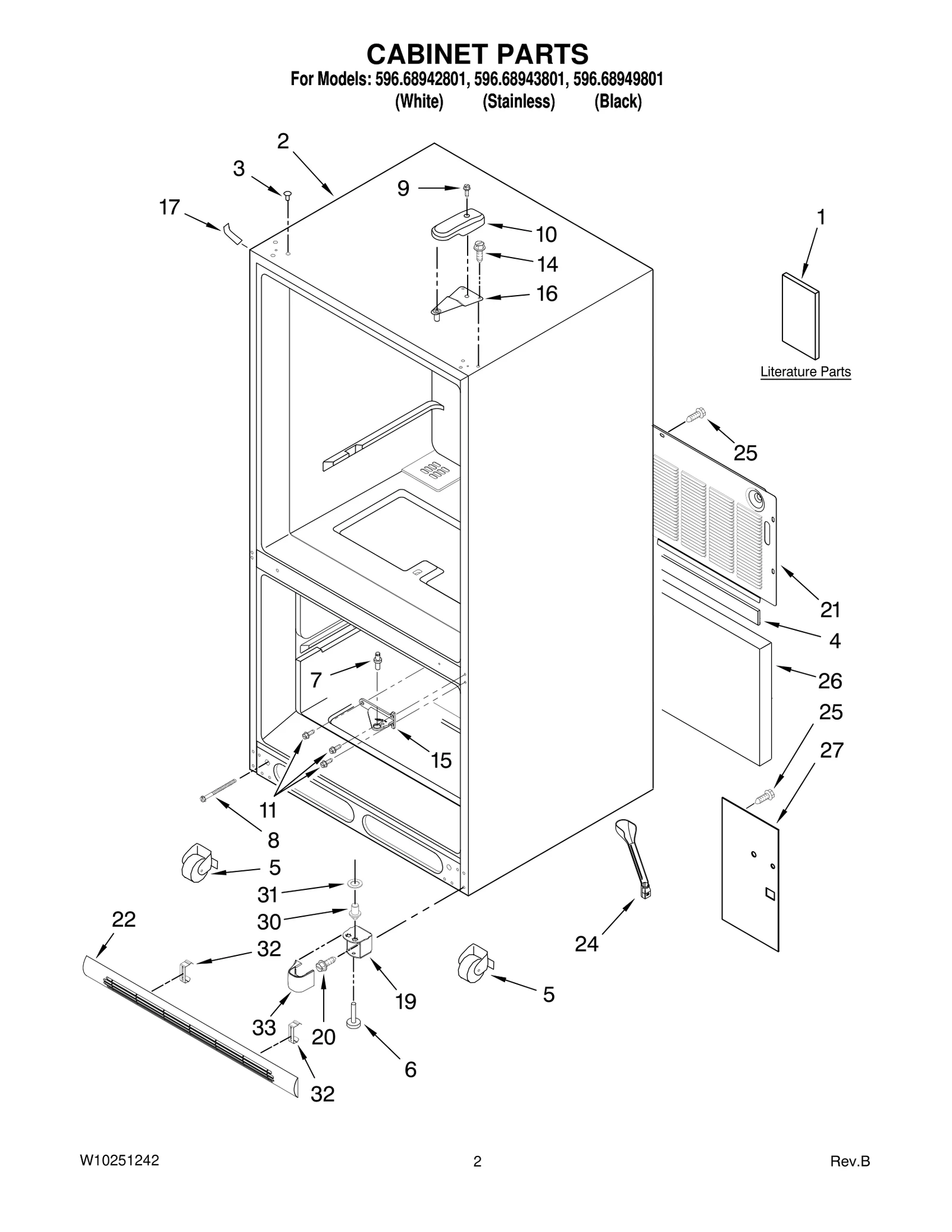 CABINET PARTS