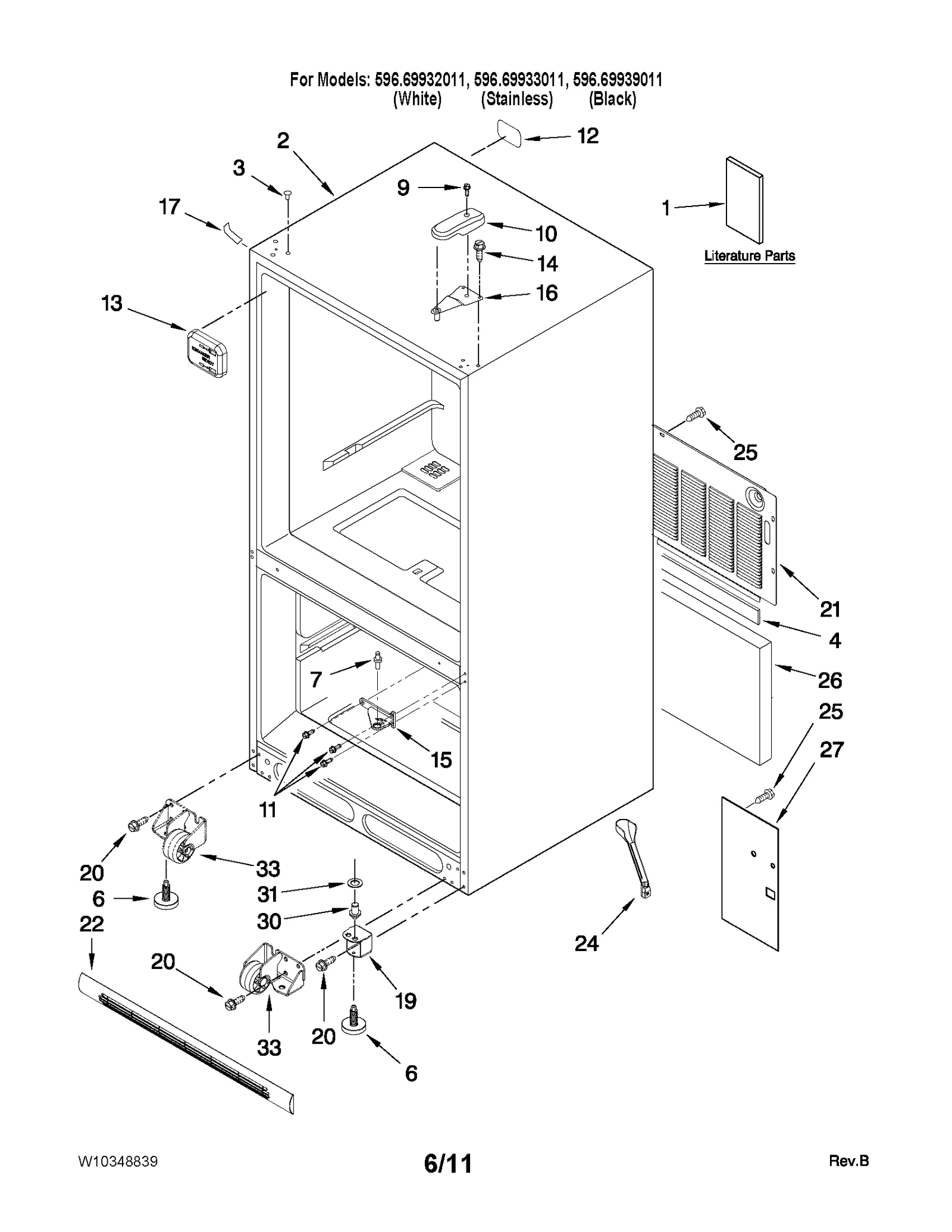 CABINET PARTS