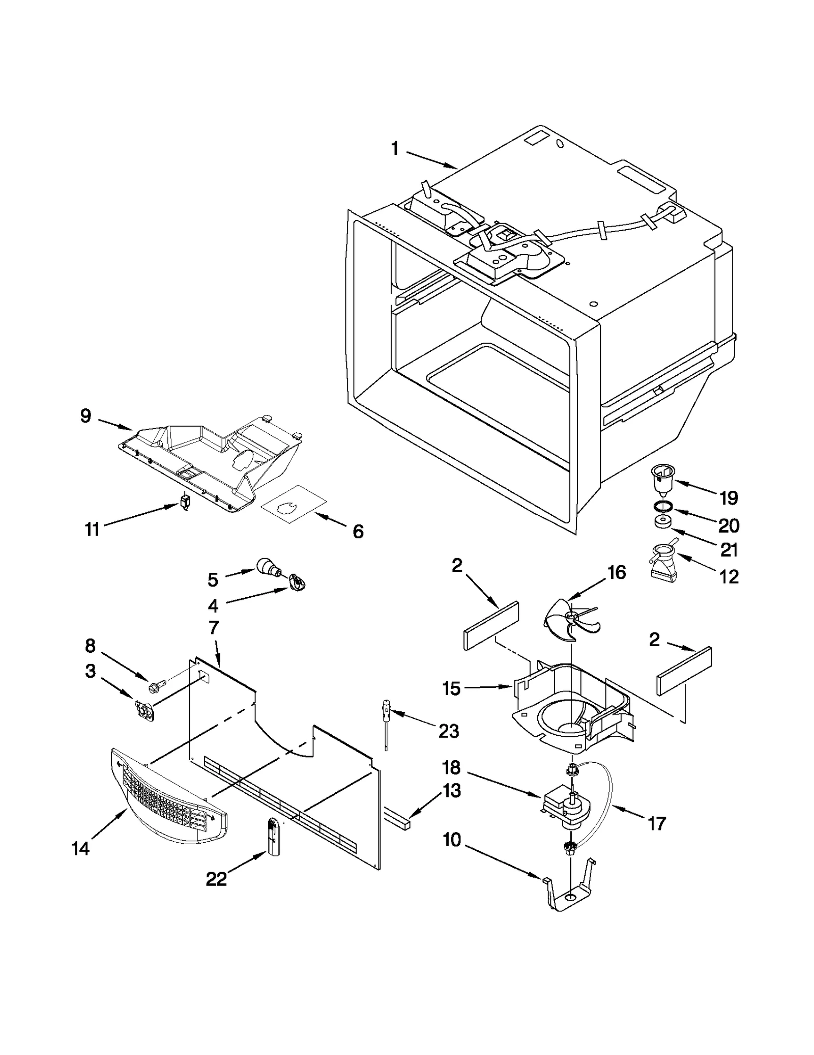 FREEZER LINER PARTS