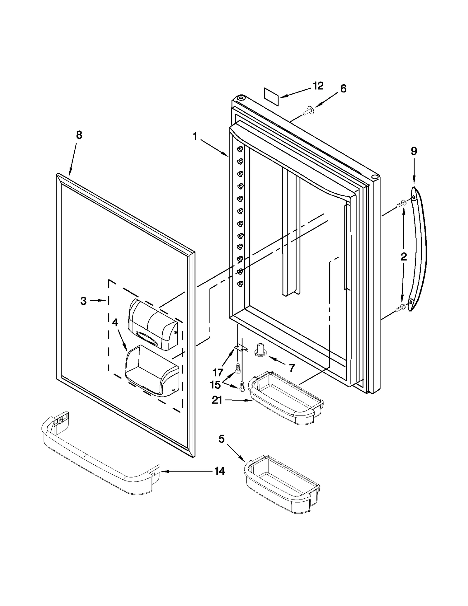 REFRIGERATOR DOOR