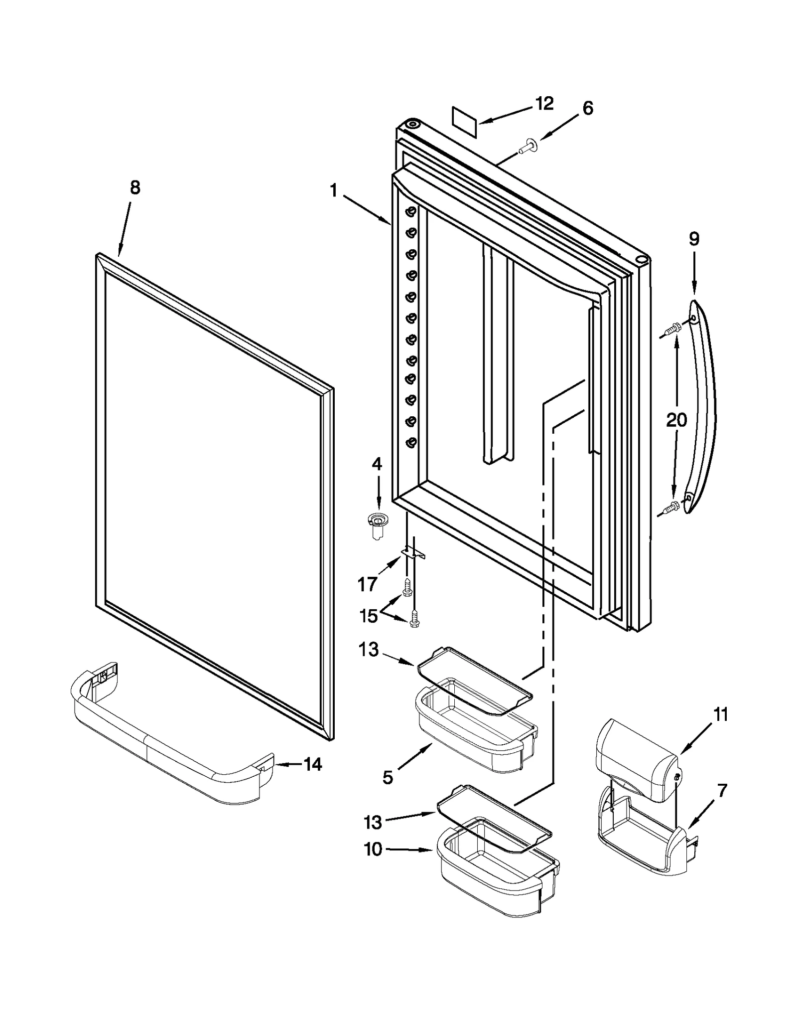 REFRIGERATOR DOOR