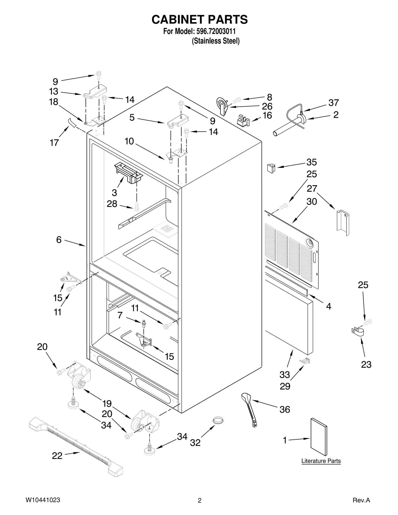 CABINET PARTS