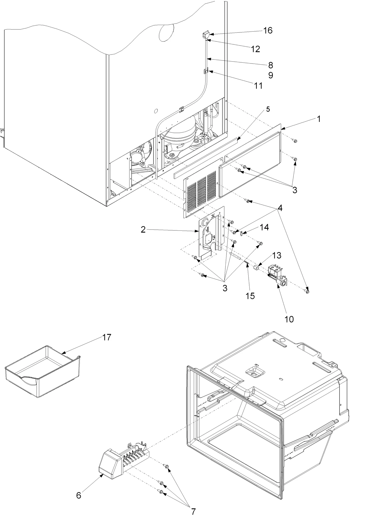 CABINET BACK