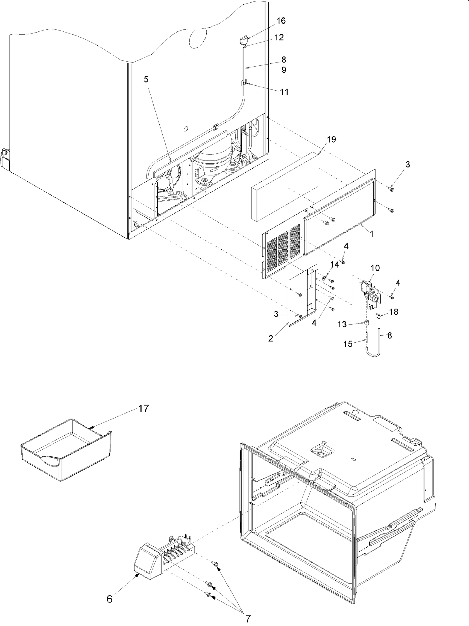 CABINET BACK