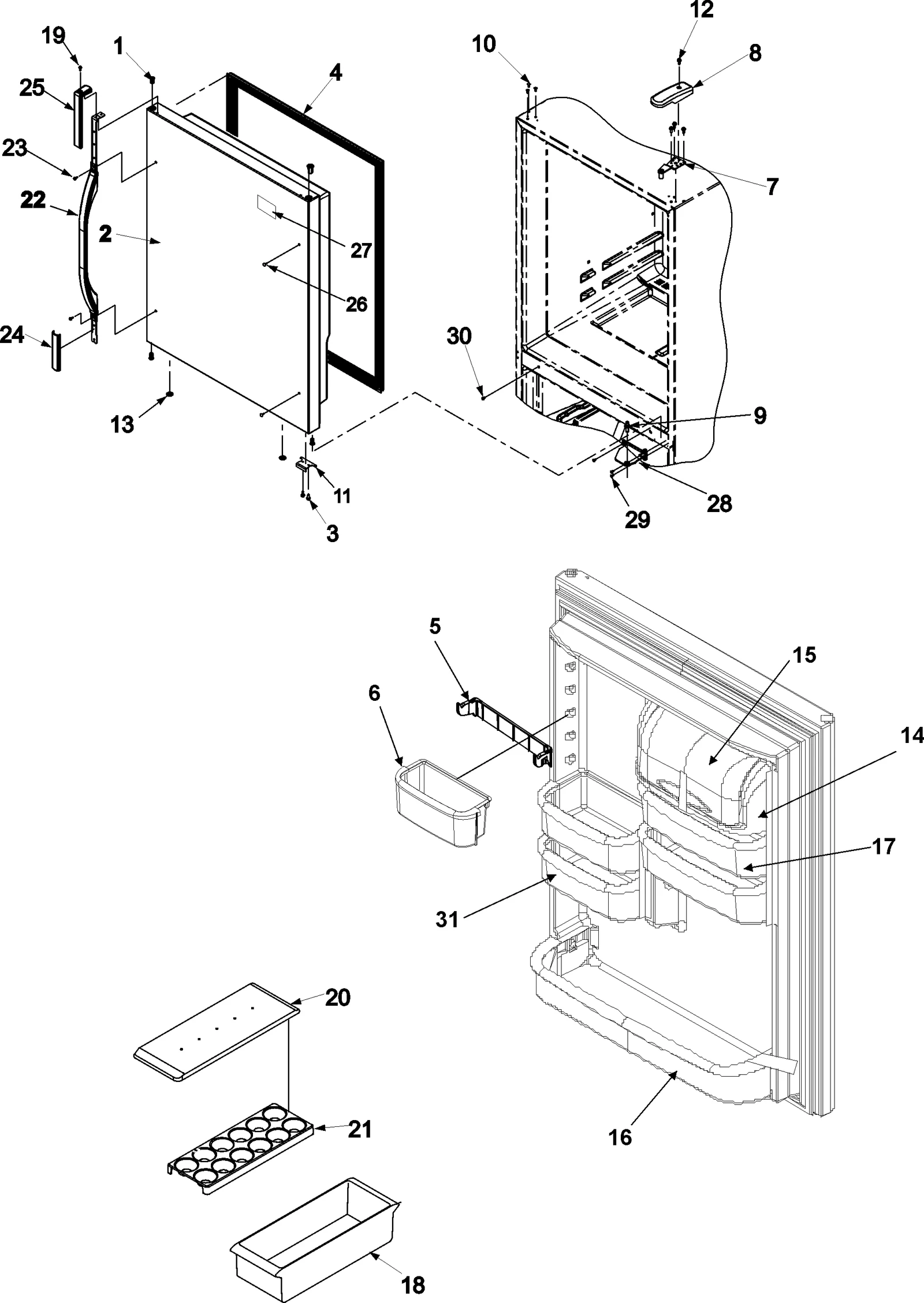 REFRIGERATOR DOOR