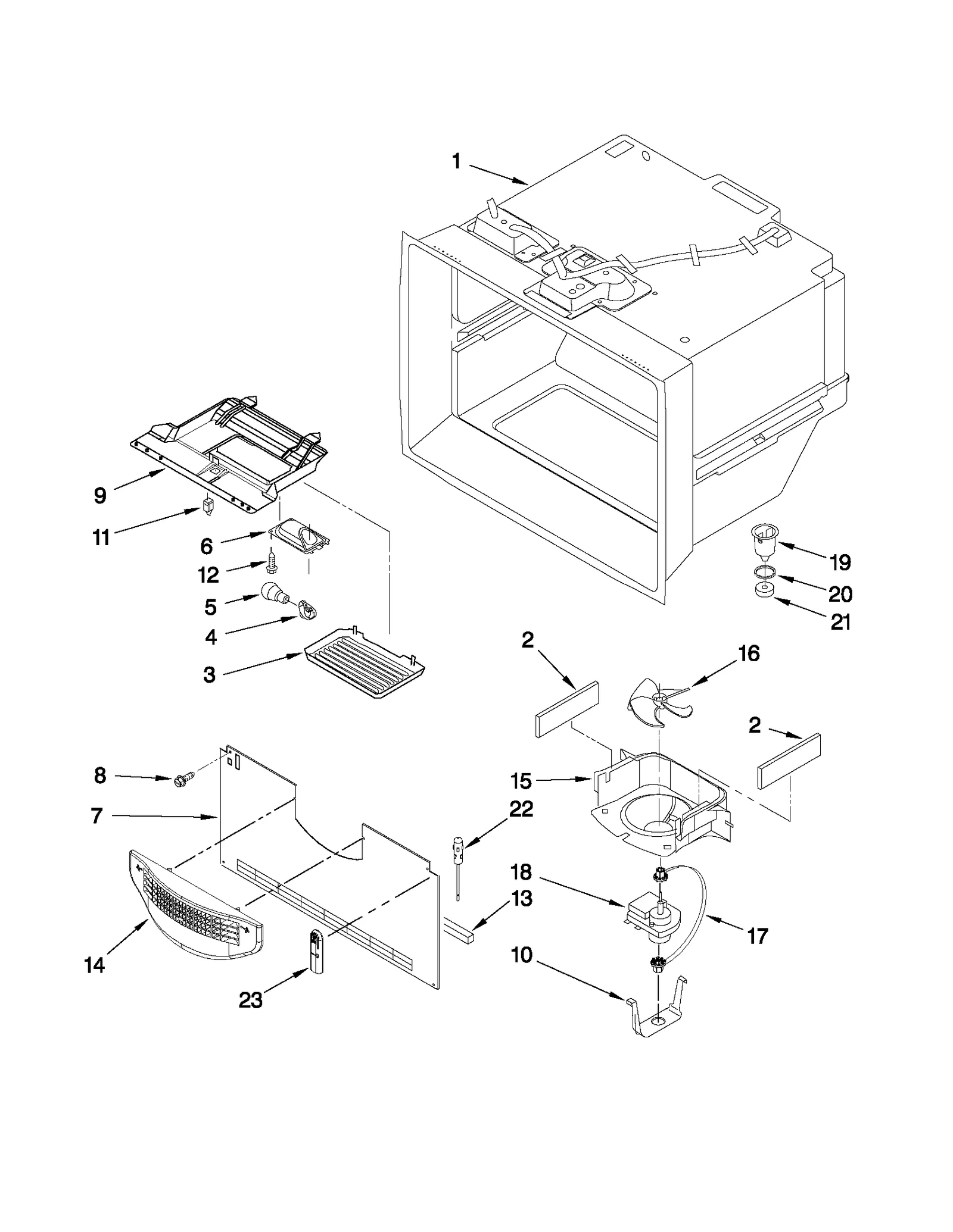 FREEZER LINER PARTS