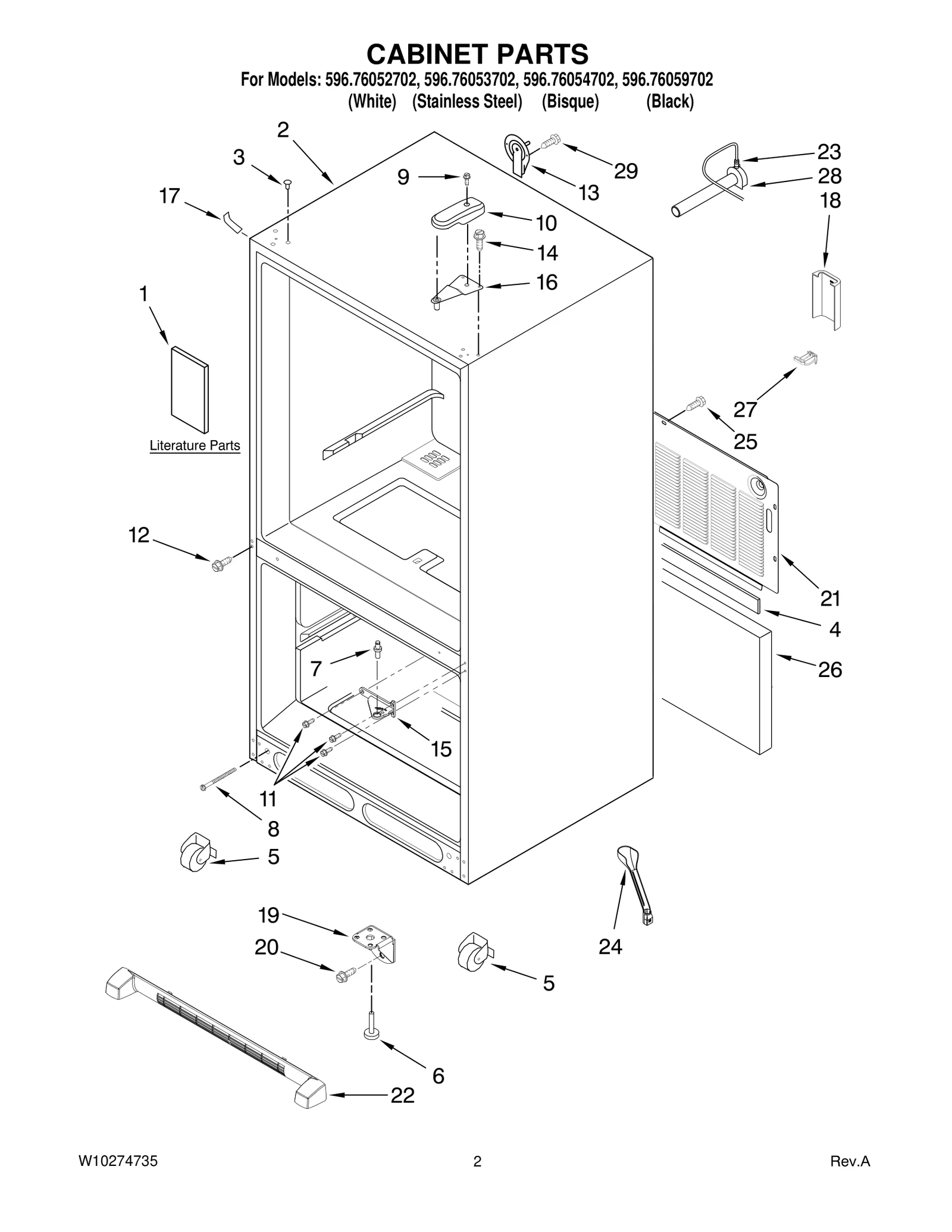 CABINET PARTS