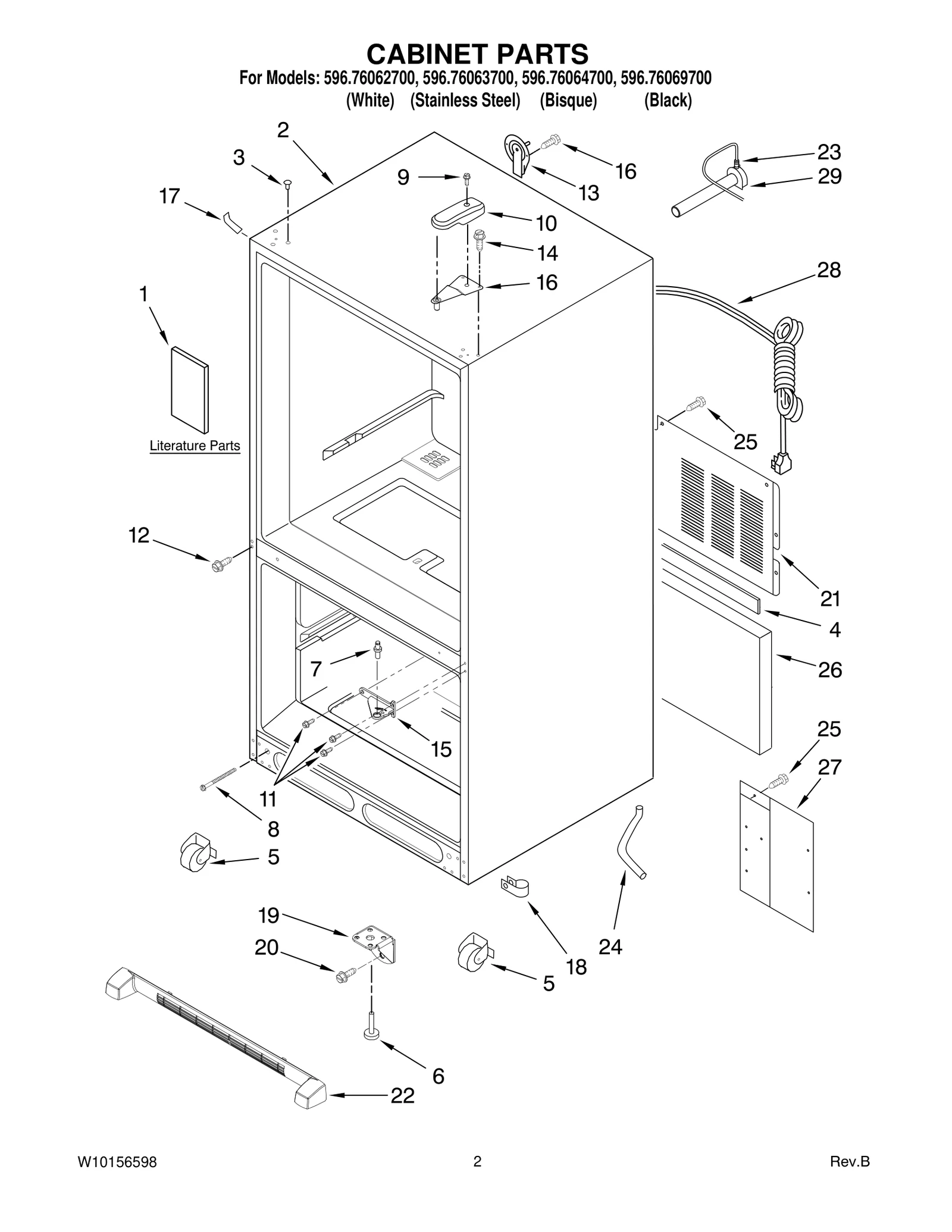 CABINET PARTS