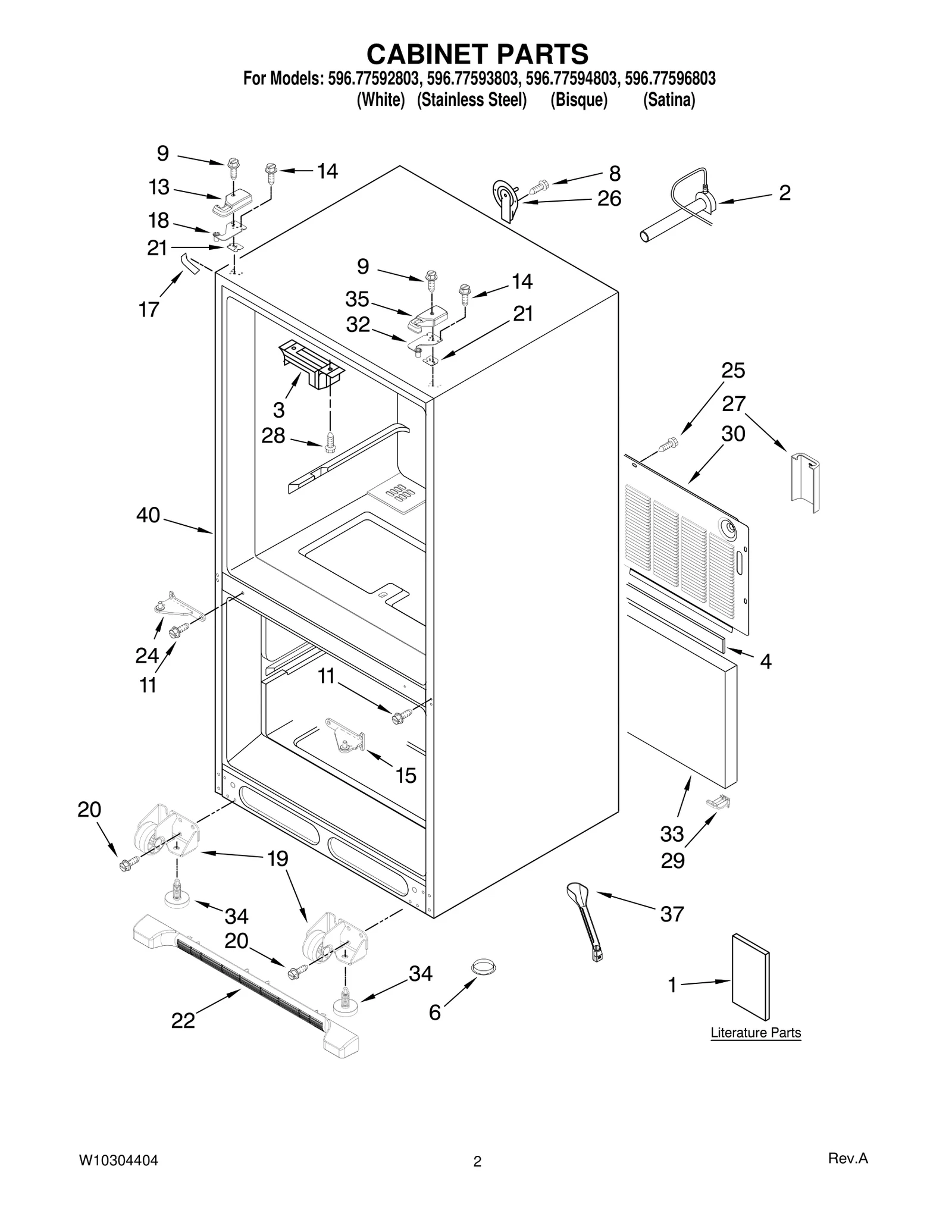 CABINET PARTS