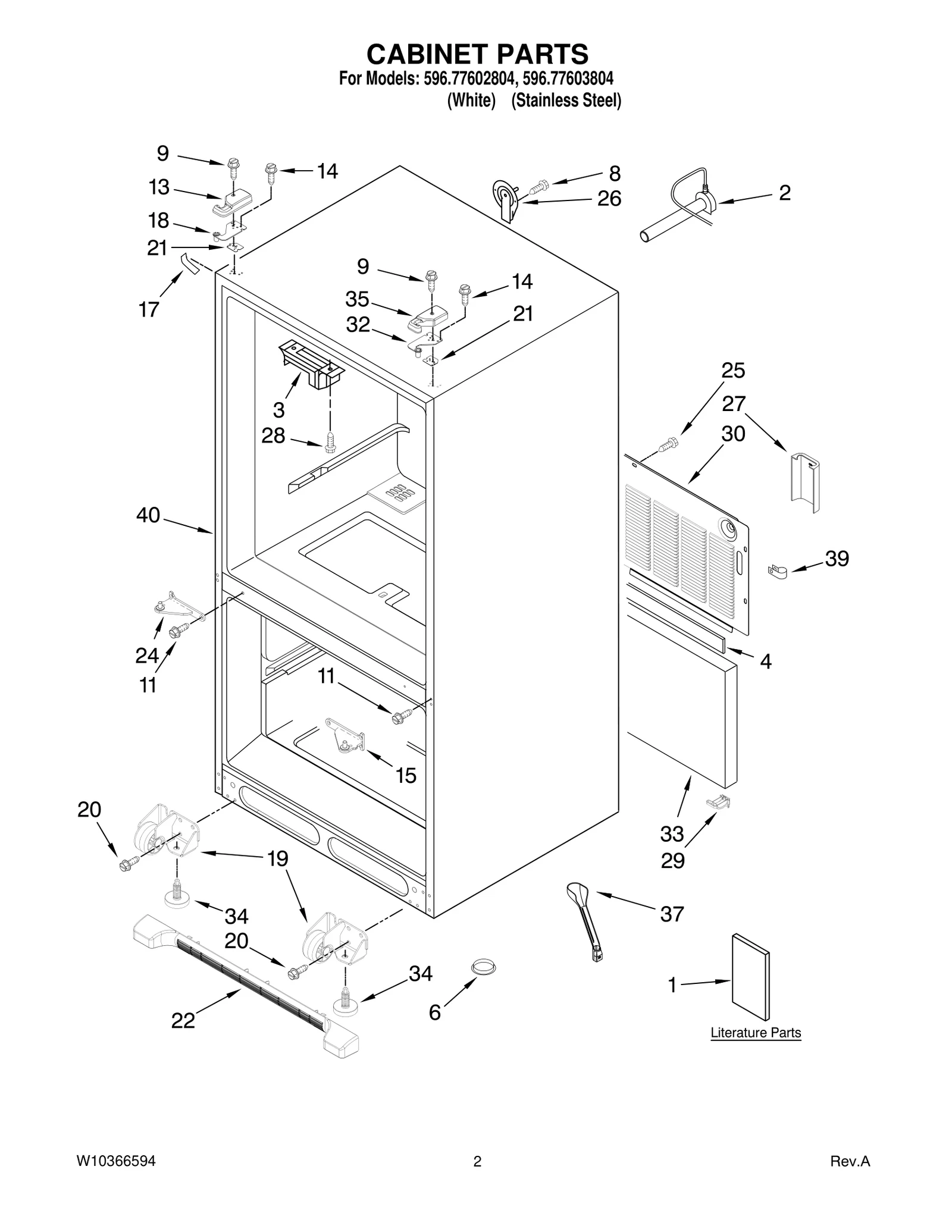 CABINET PARTS