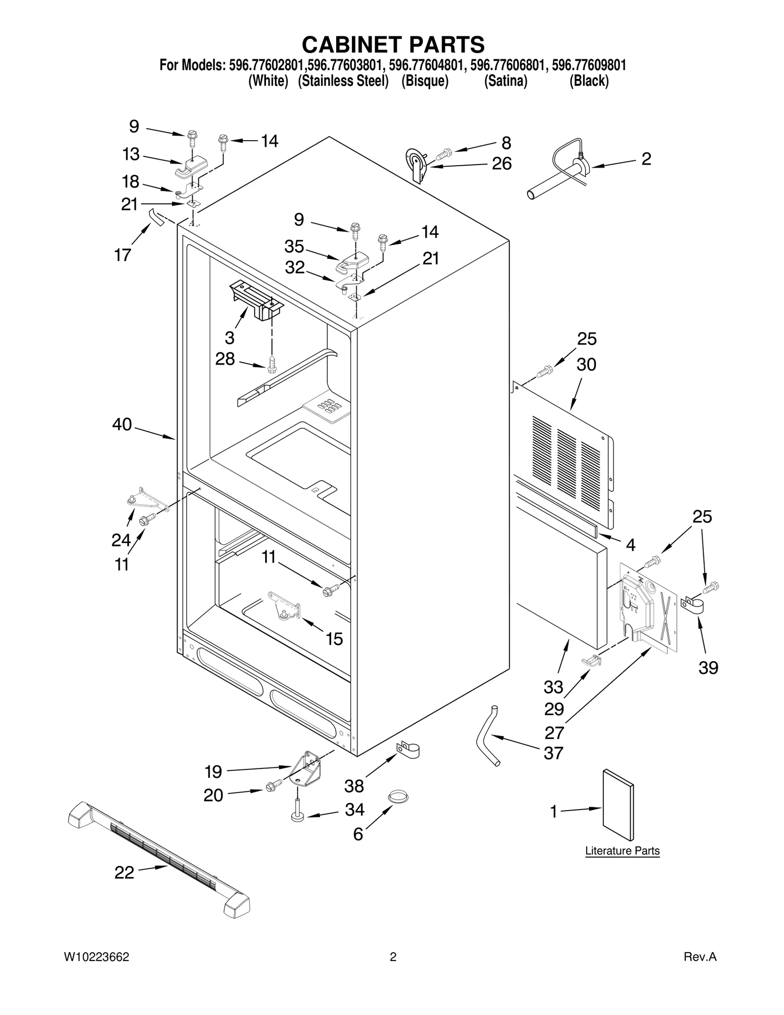 CABINET PARTS