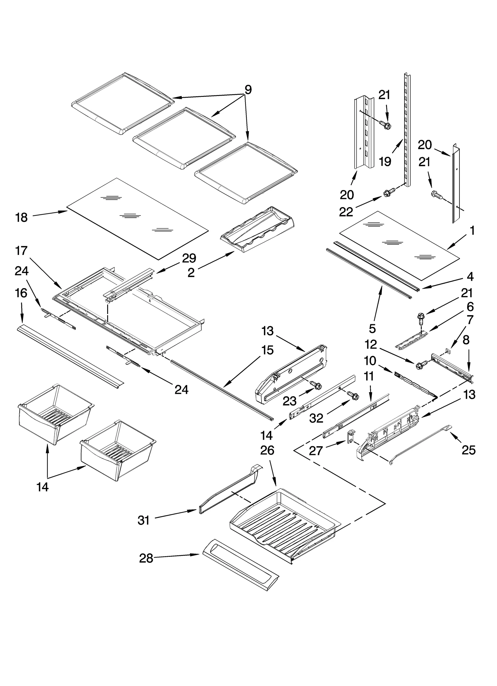 SHELF PARTS