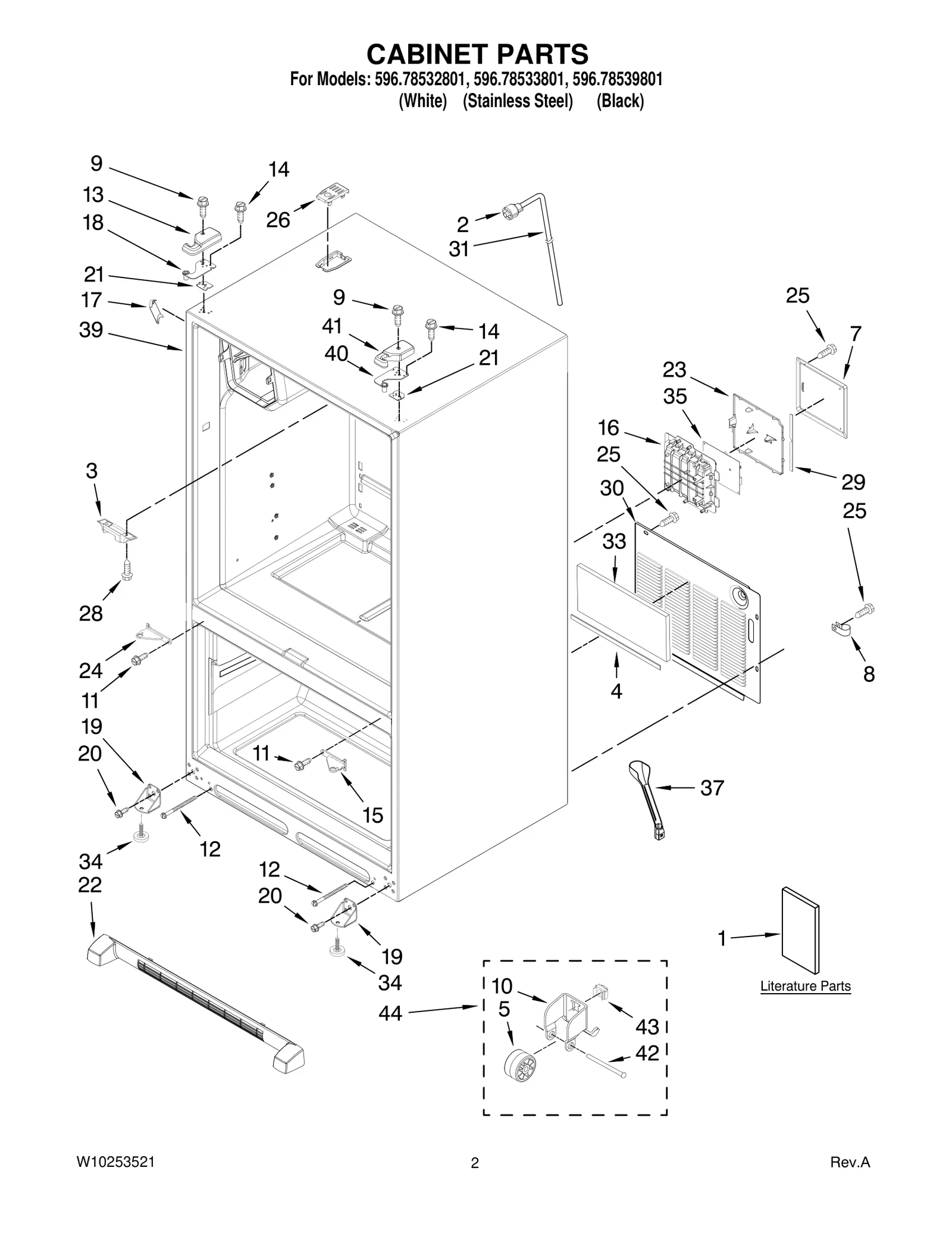 CABINET PARTS