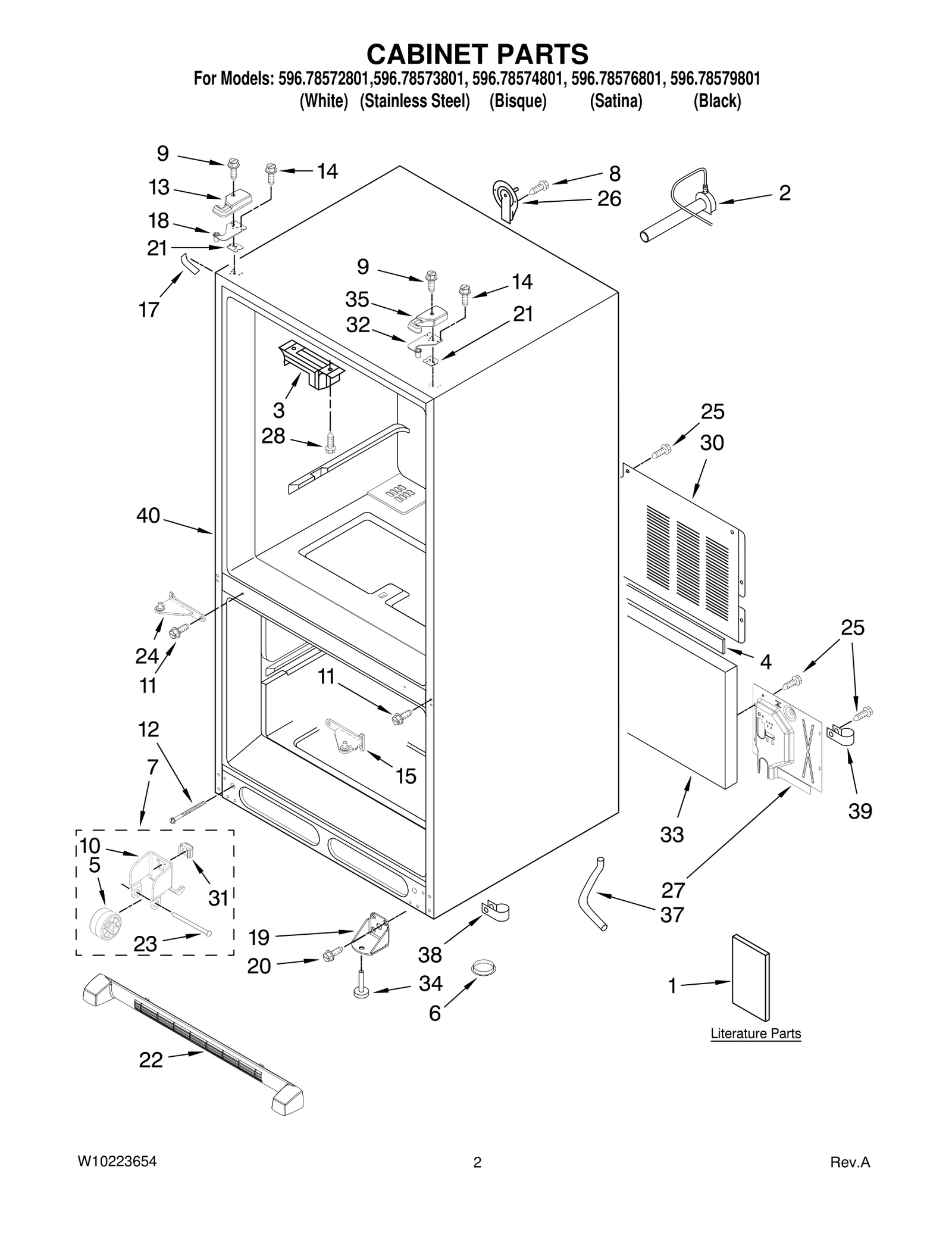 CABINET PARTS