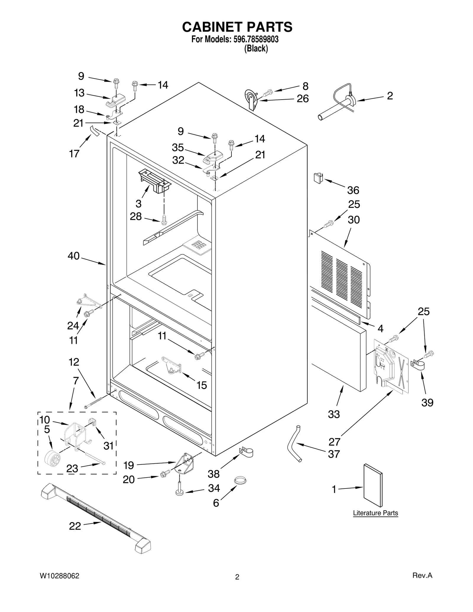 CABINET PARTS